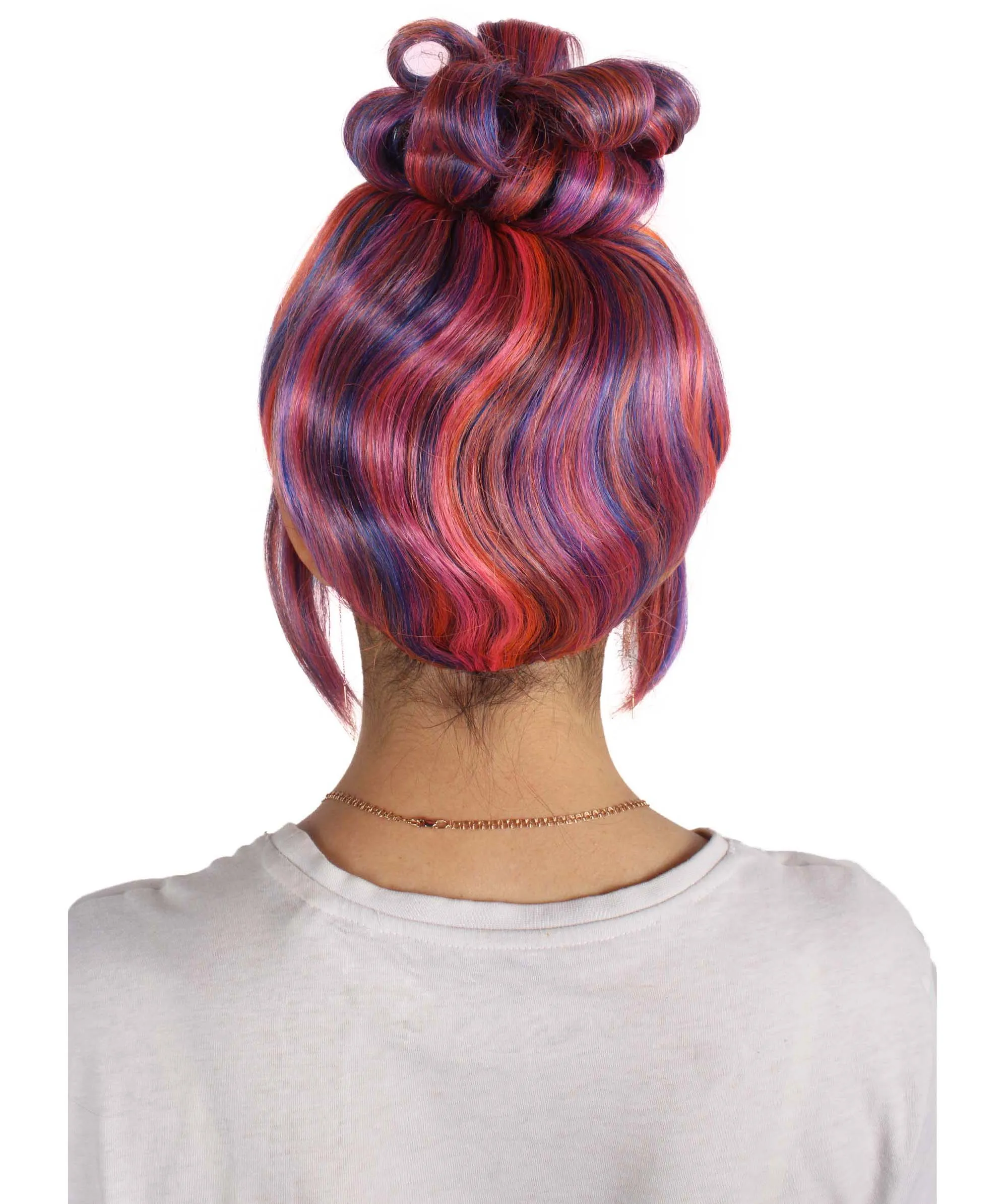 HPO Adult Women's Halloween Animated Lucy Updo Wig | Multiple Color Options