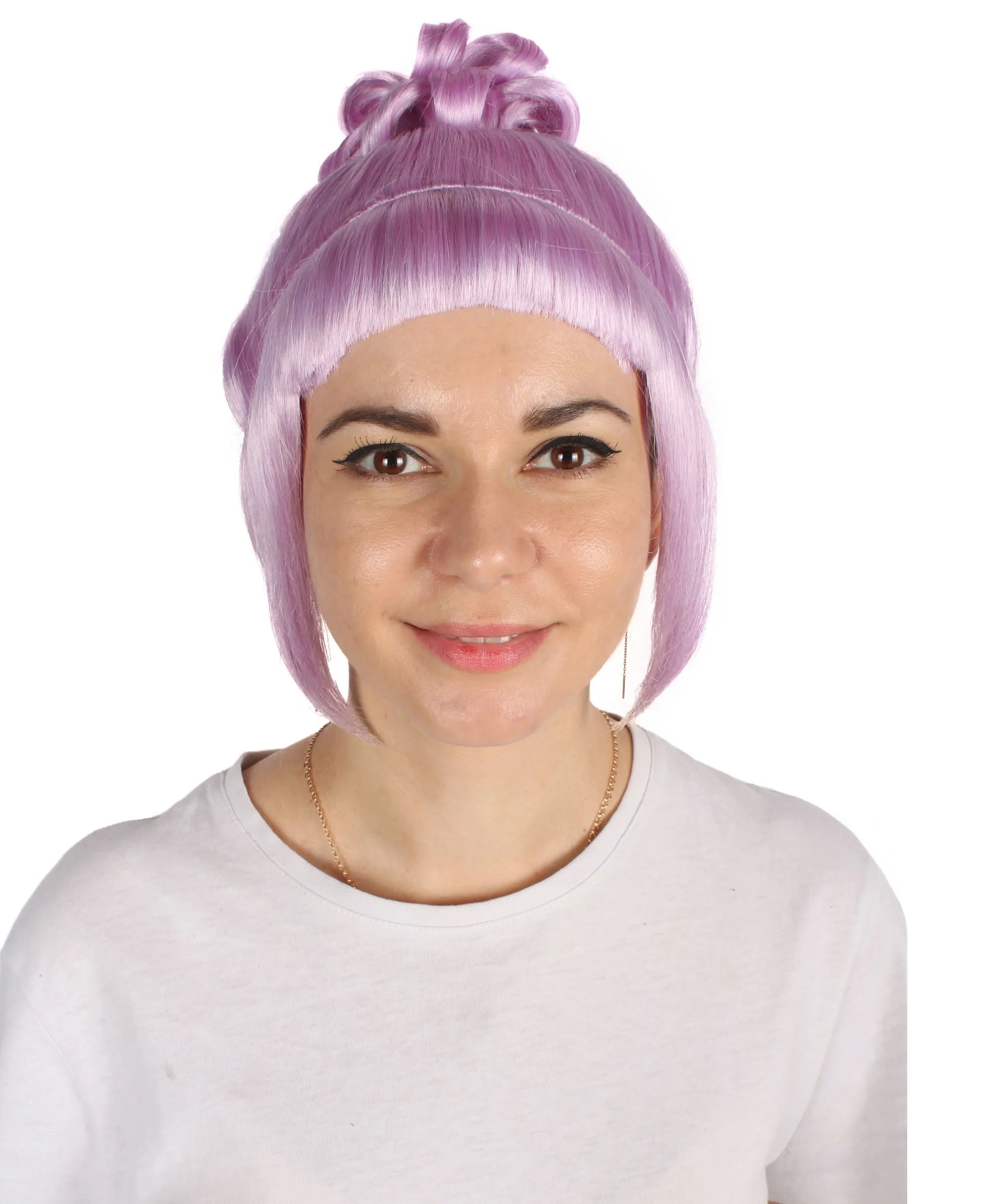 HPO Adult Women's Halloween Animated Lucy Updo Wig | Multiple Color Options