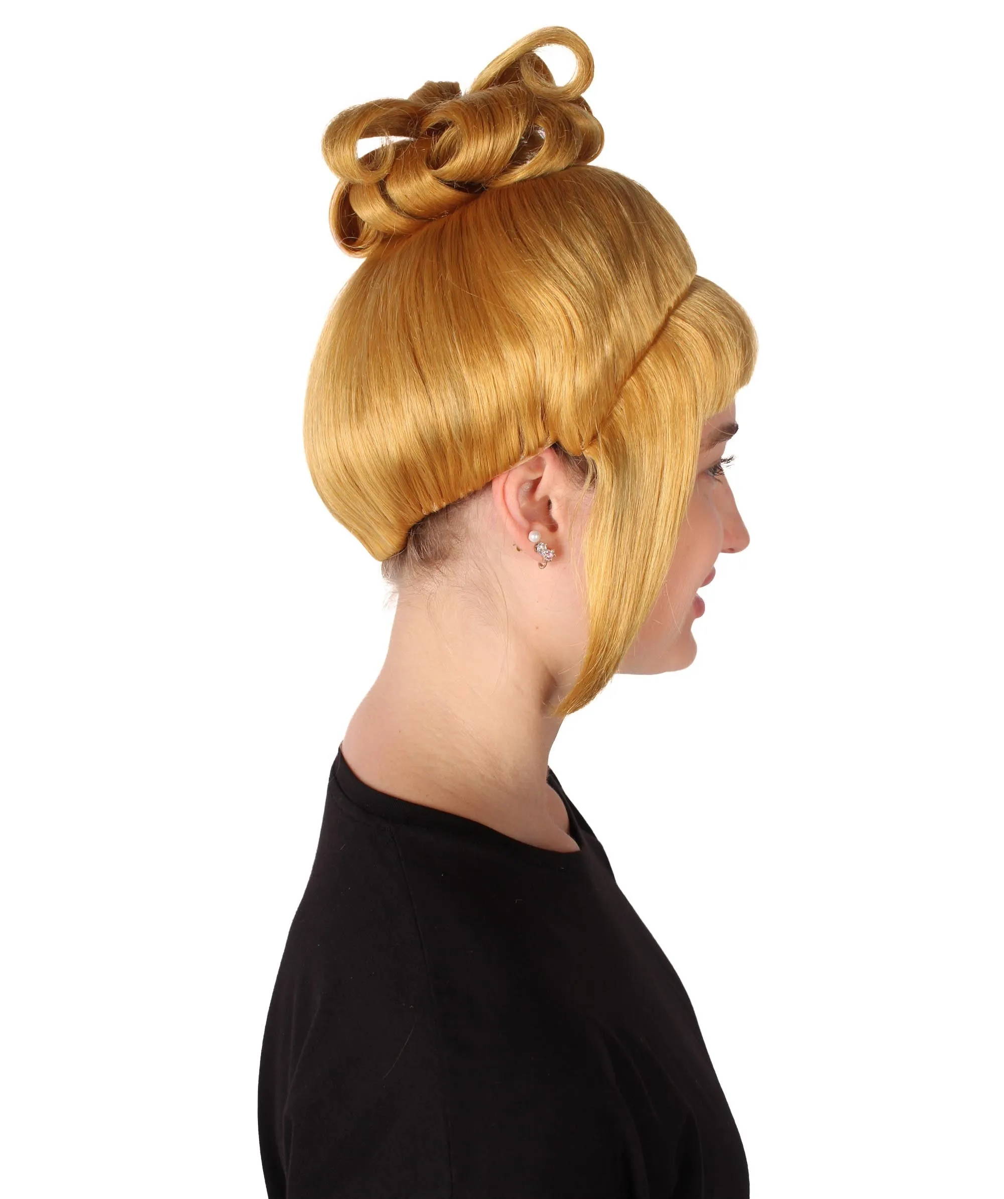 HPO Adult Women's Halloween Animated Lucy Updo Wig | Multiple Color Options