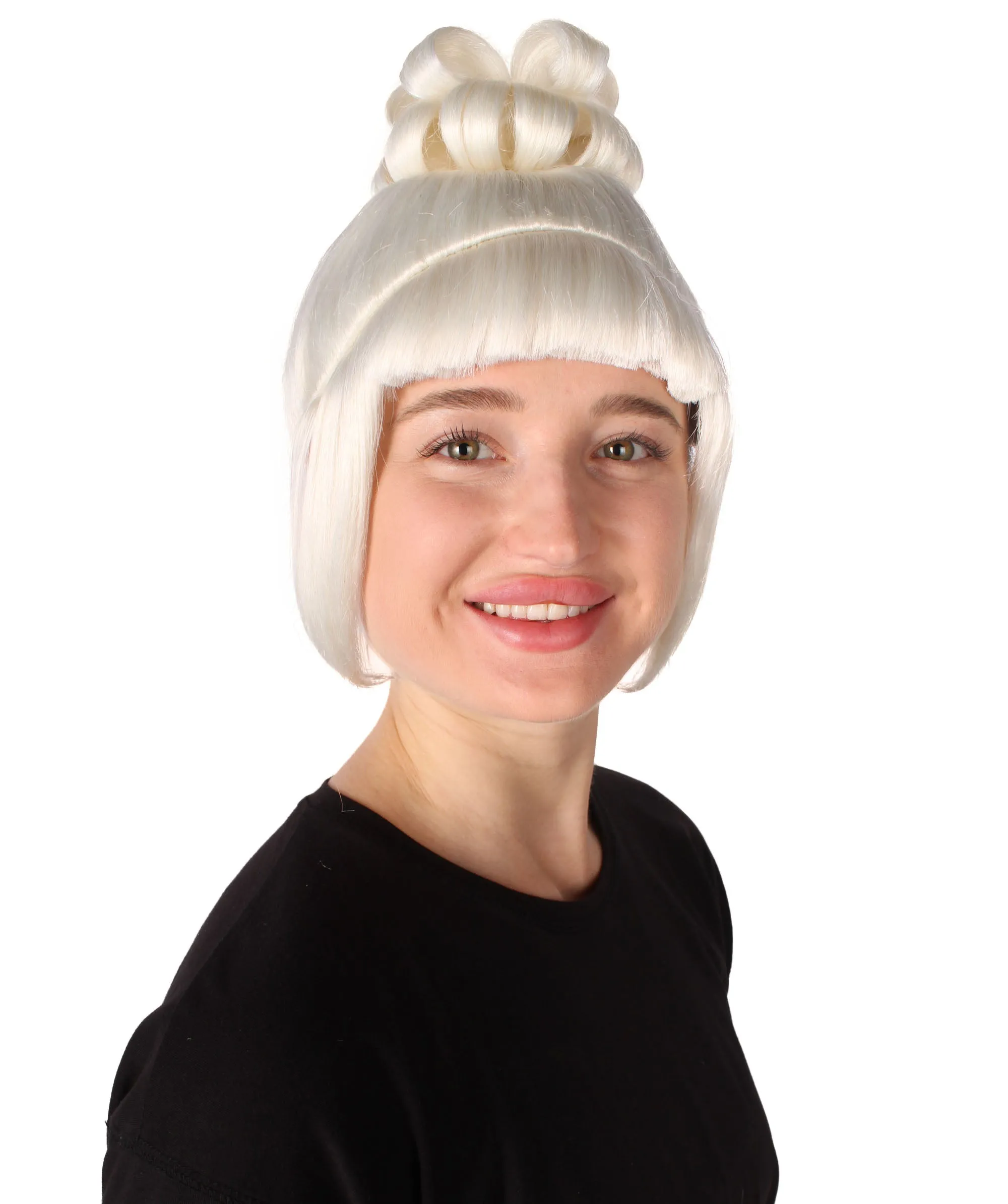 HPO Adult Women's Halloween Animated Lucy Updo Wig | Multiple Color Options