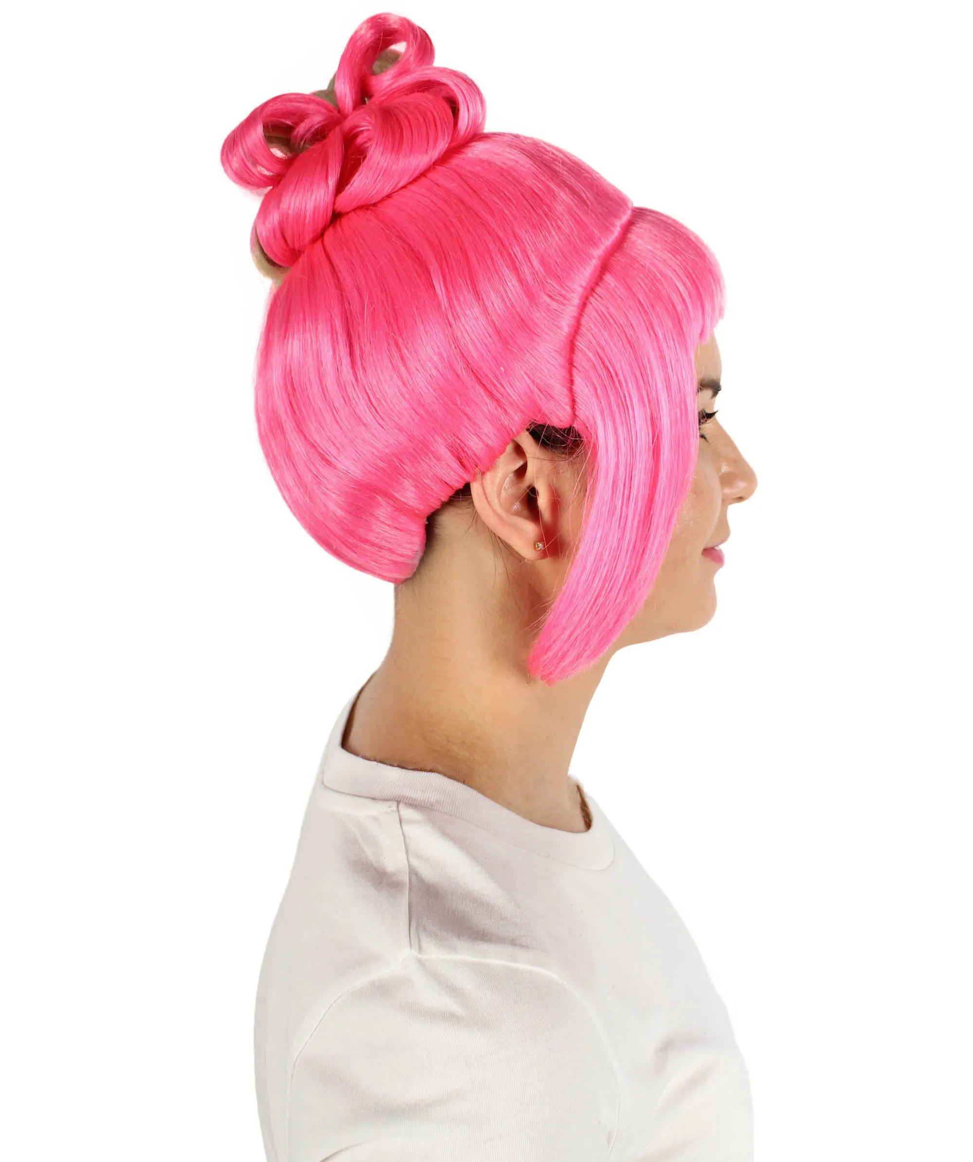 HPO Adult Women's Halloween Animated Lucy Updo Wig | Multiple Color Options