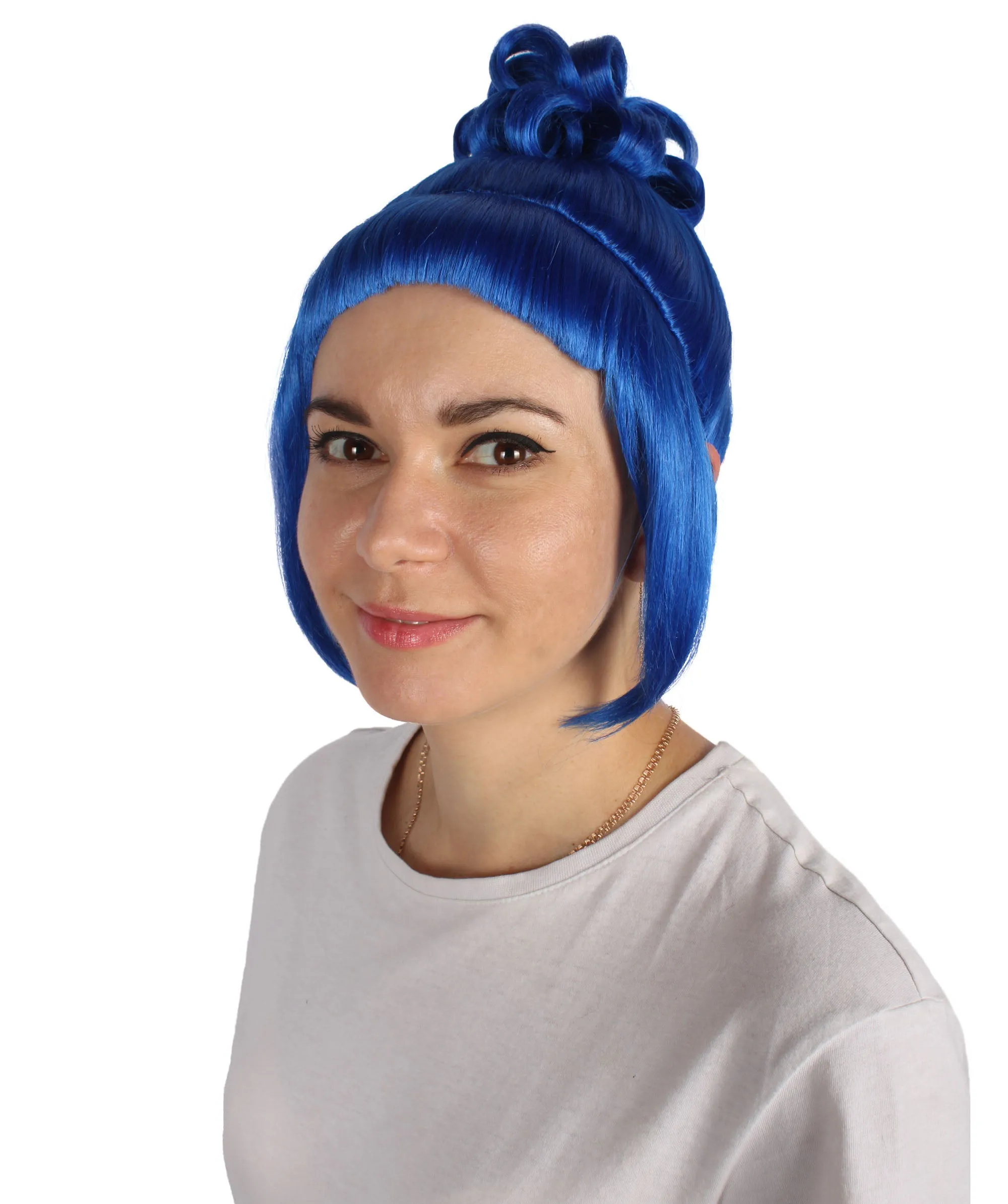 HPO Adult Women's Halloween Animated Lucy Updo Wig | Multiple Color Options
