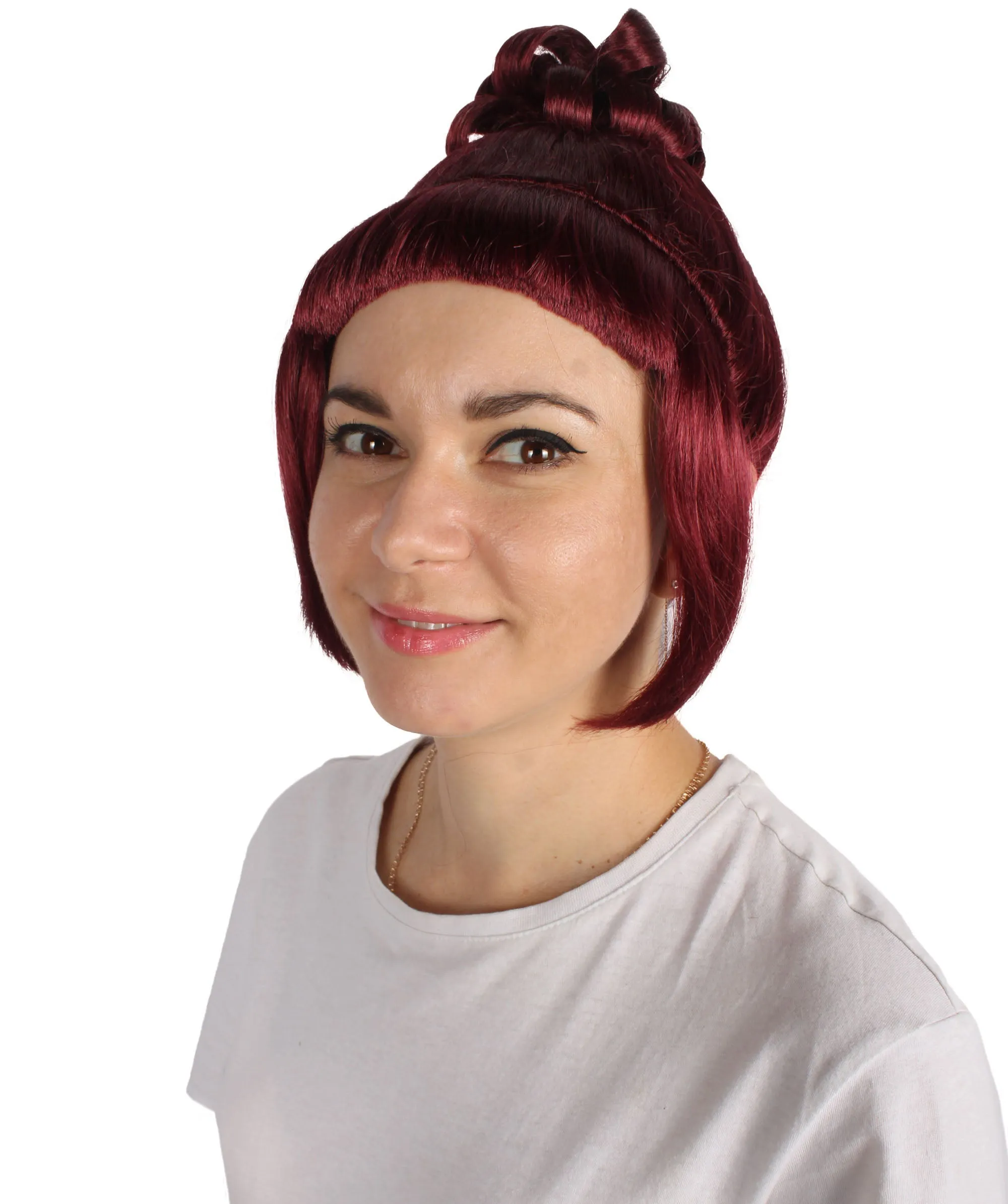 HPO Adult Women's Halloween Animated Lucy Updo Wig | Multiple Color Options