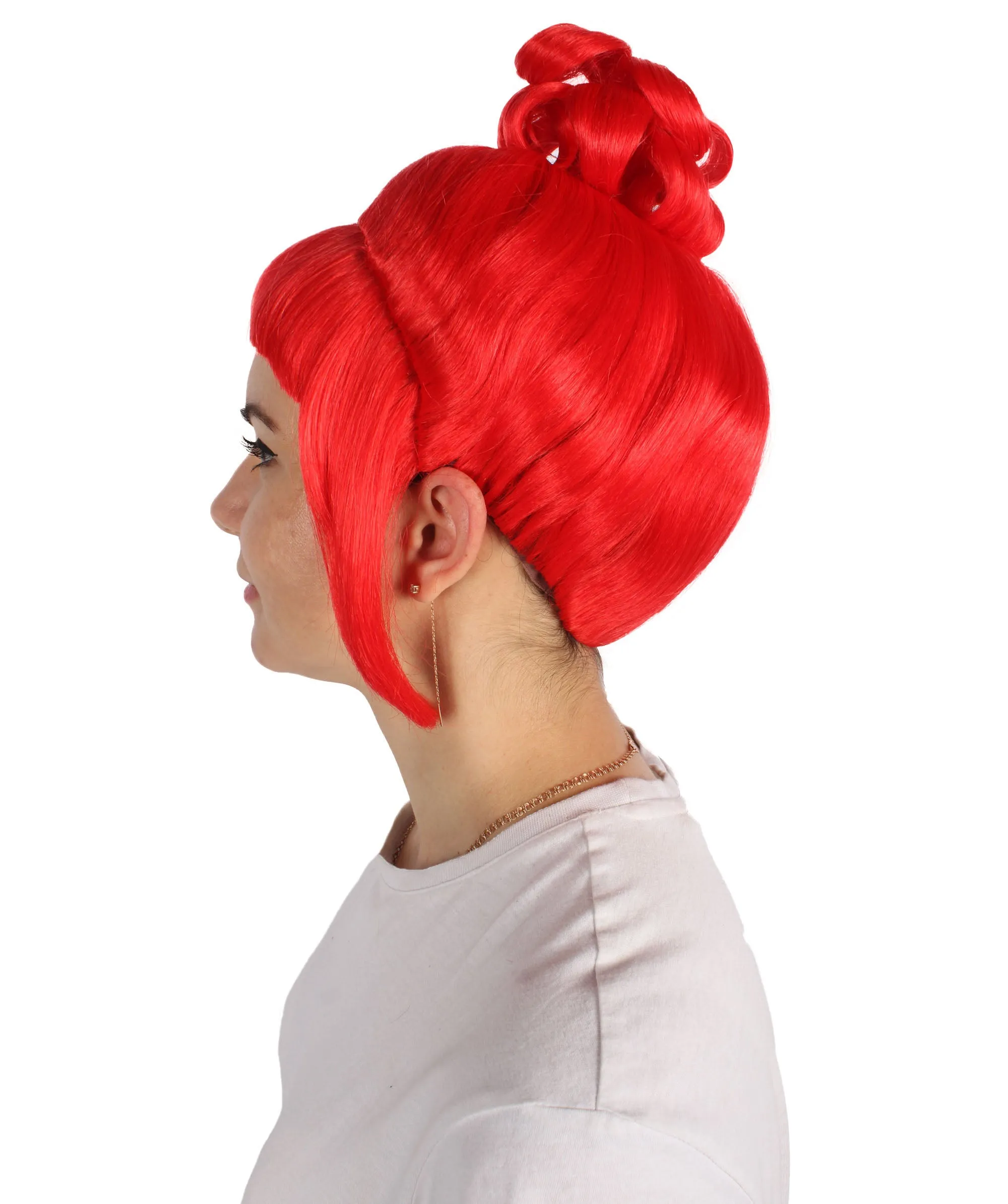 HPO Adult Women's Halloween Animated Lucy Updo Wig | Multiple Color Options