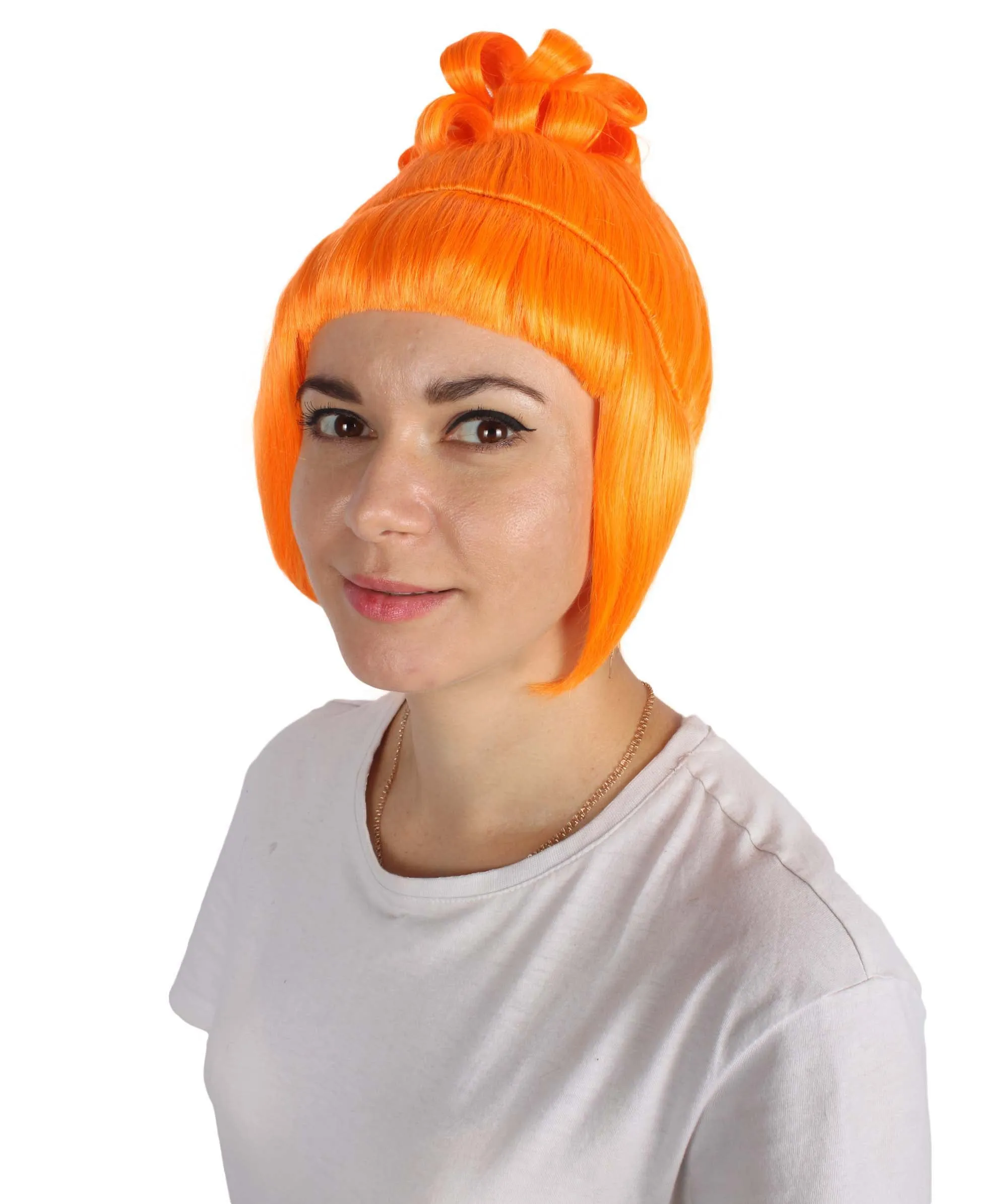 HPO Adult Women's Halloween Animated Lucy Updo Wig | Multiple Color Options