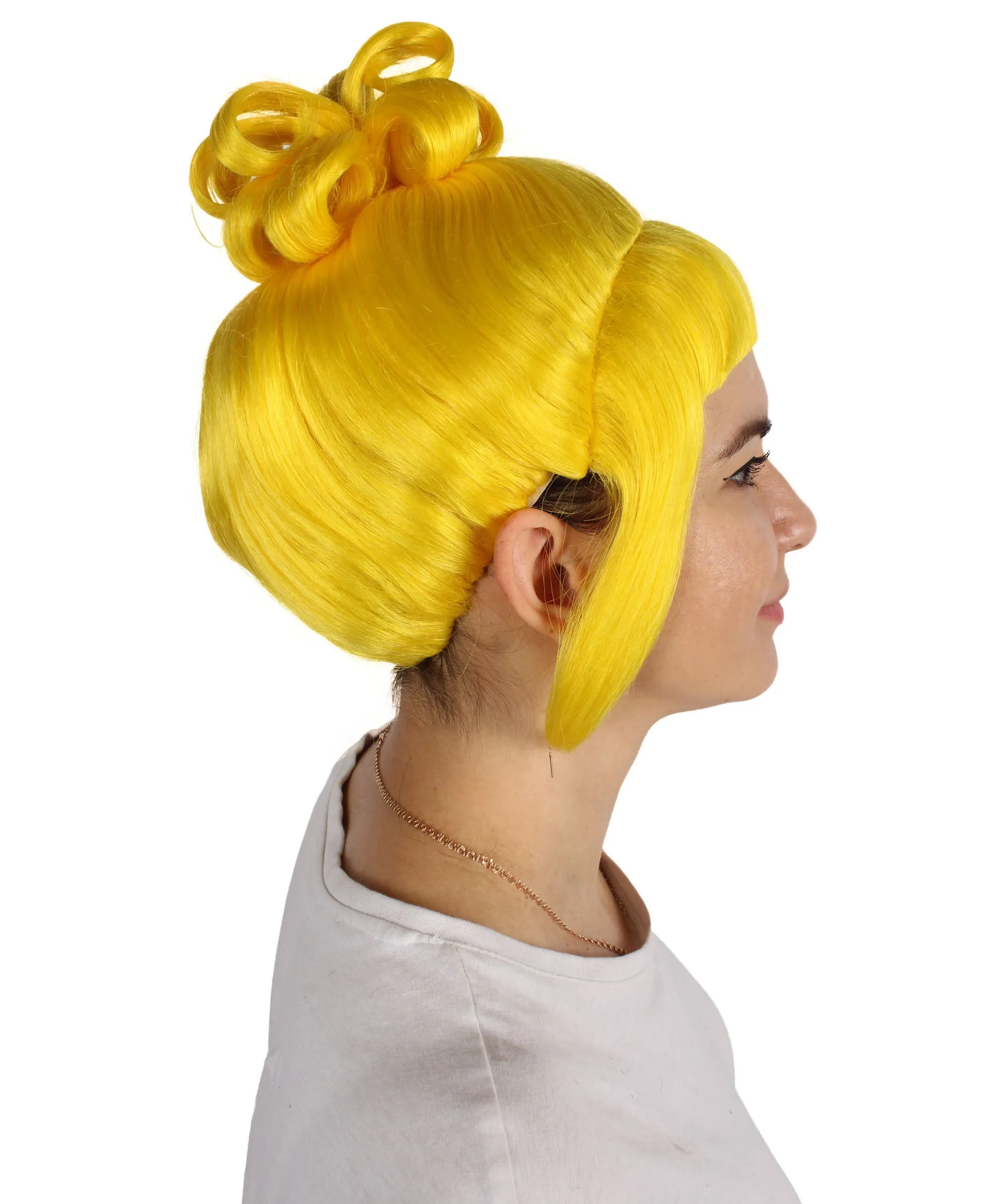 HPO Adult Women's Halloween Animated Lucy Updo Wig | Multiple Color Options
