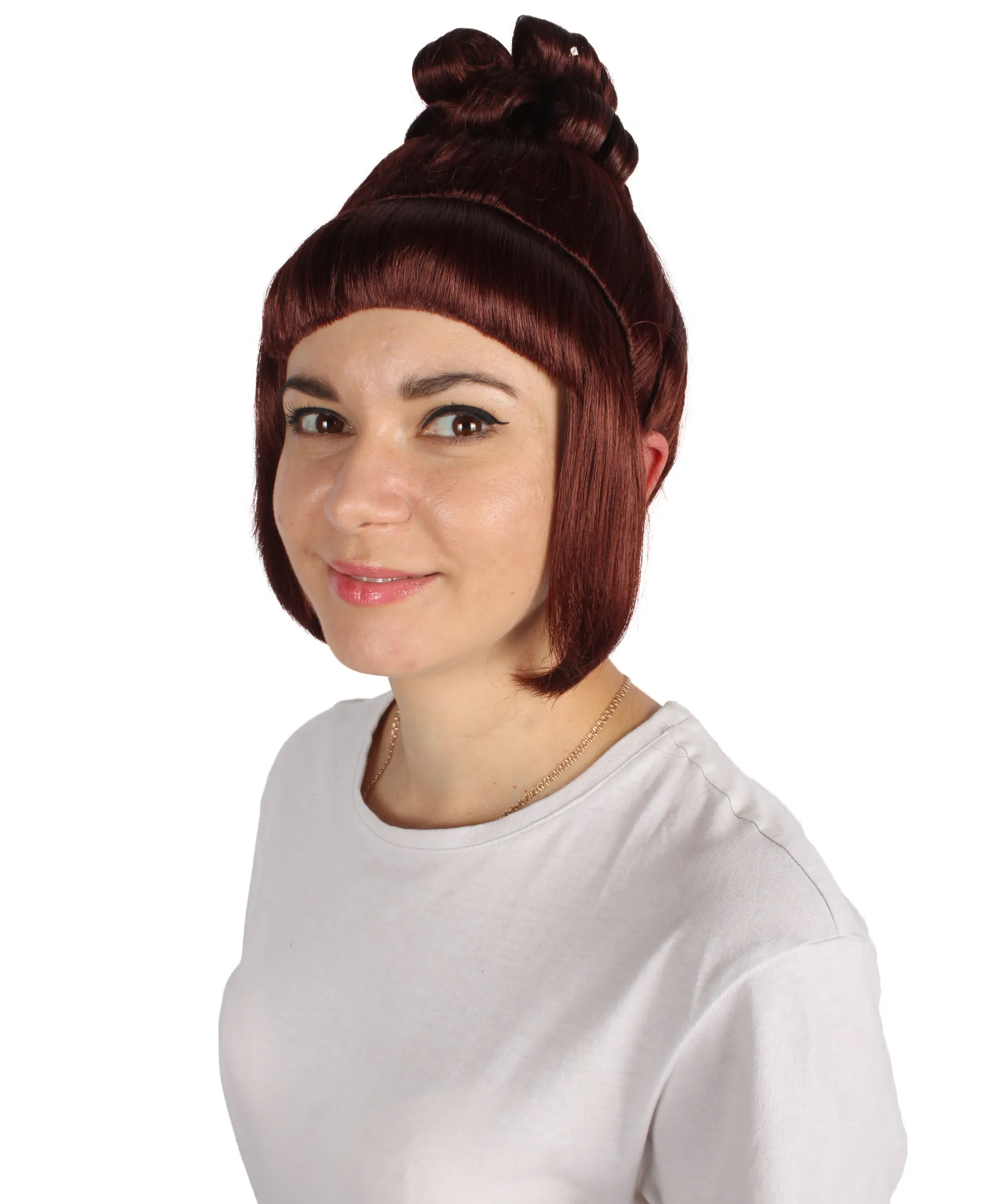 HPO Adult Women's Halloween Animated Lucy Updo Wig | Multiple Color Options