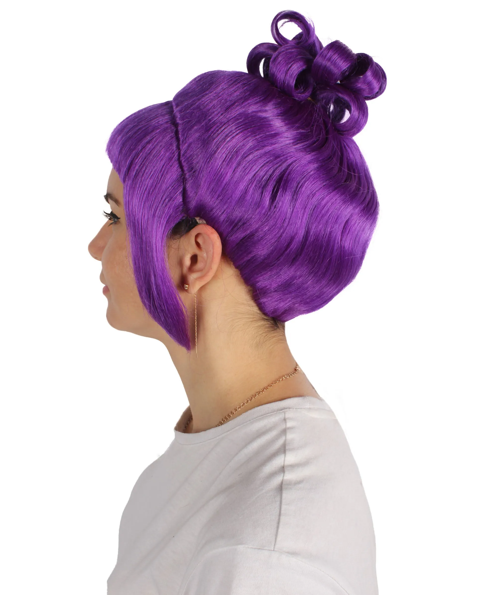HPO Adult Women's Halloween Animated Lucy Updo Wig | Multiple Color Options