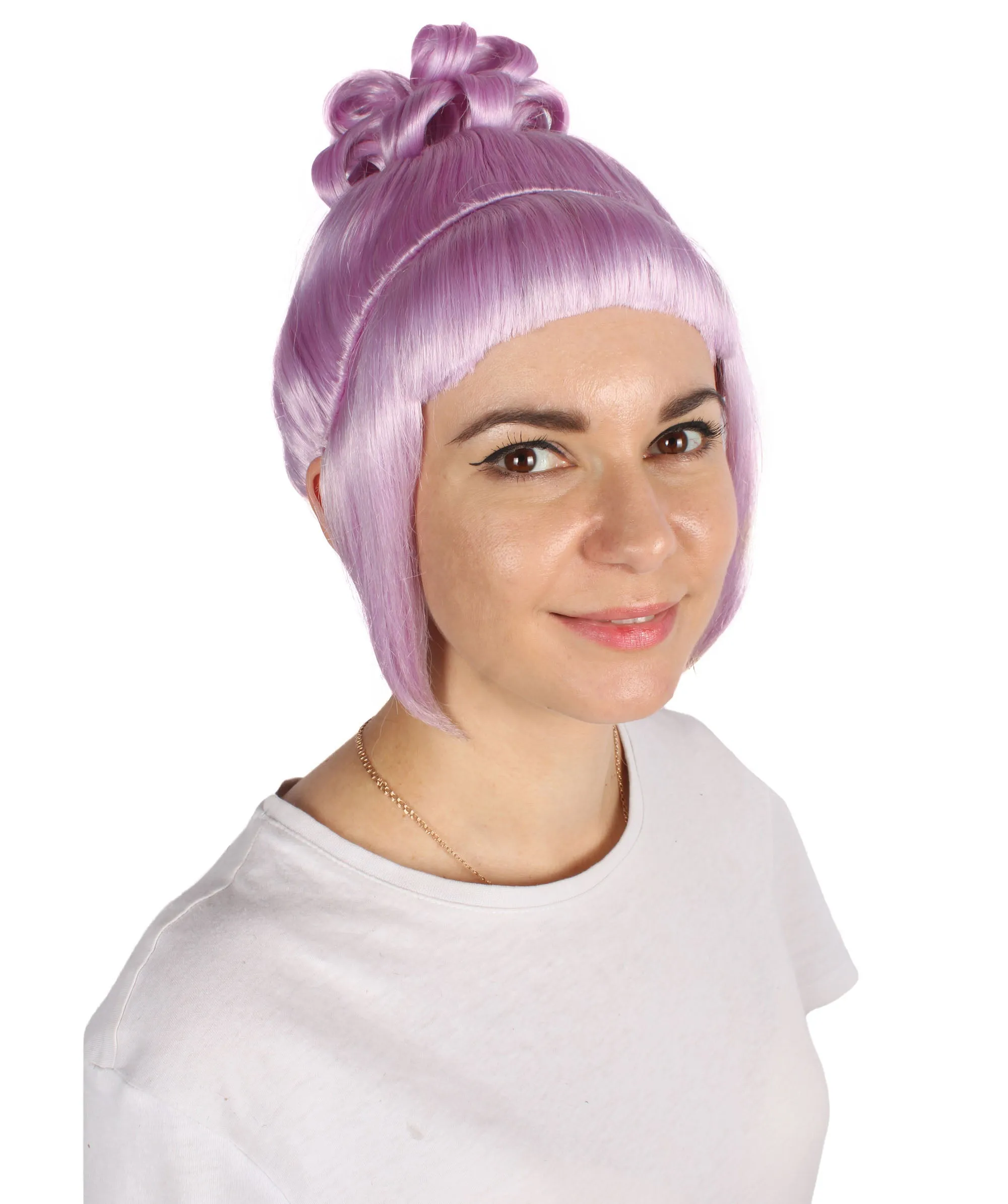 HPO Adult Women's Halloween Animated Lucy Updo Wig | Multiple Color Options