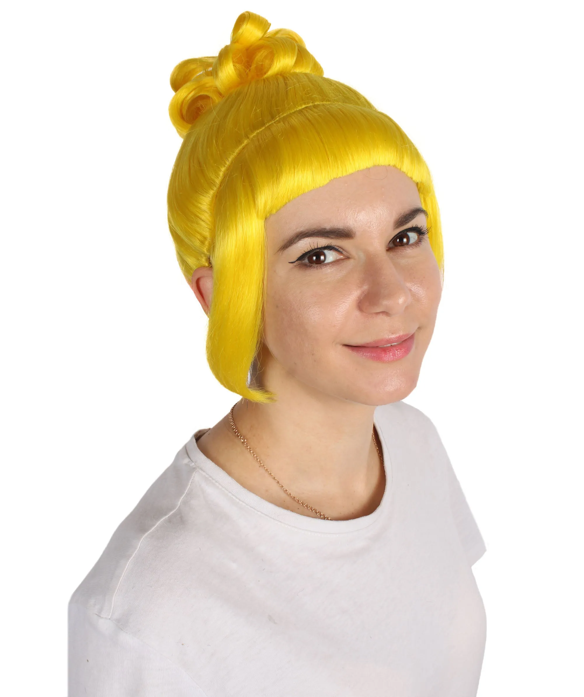 HPO Adult Women's Halloween Animated Lucy Updo Wig | Multiple Color Options