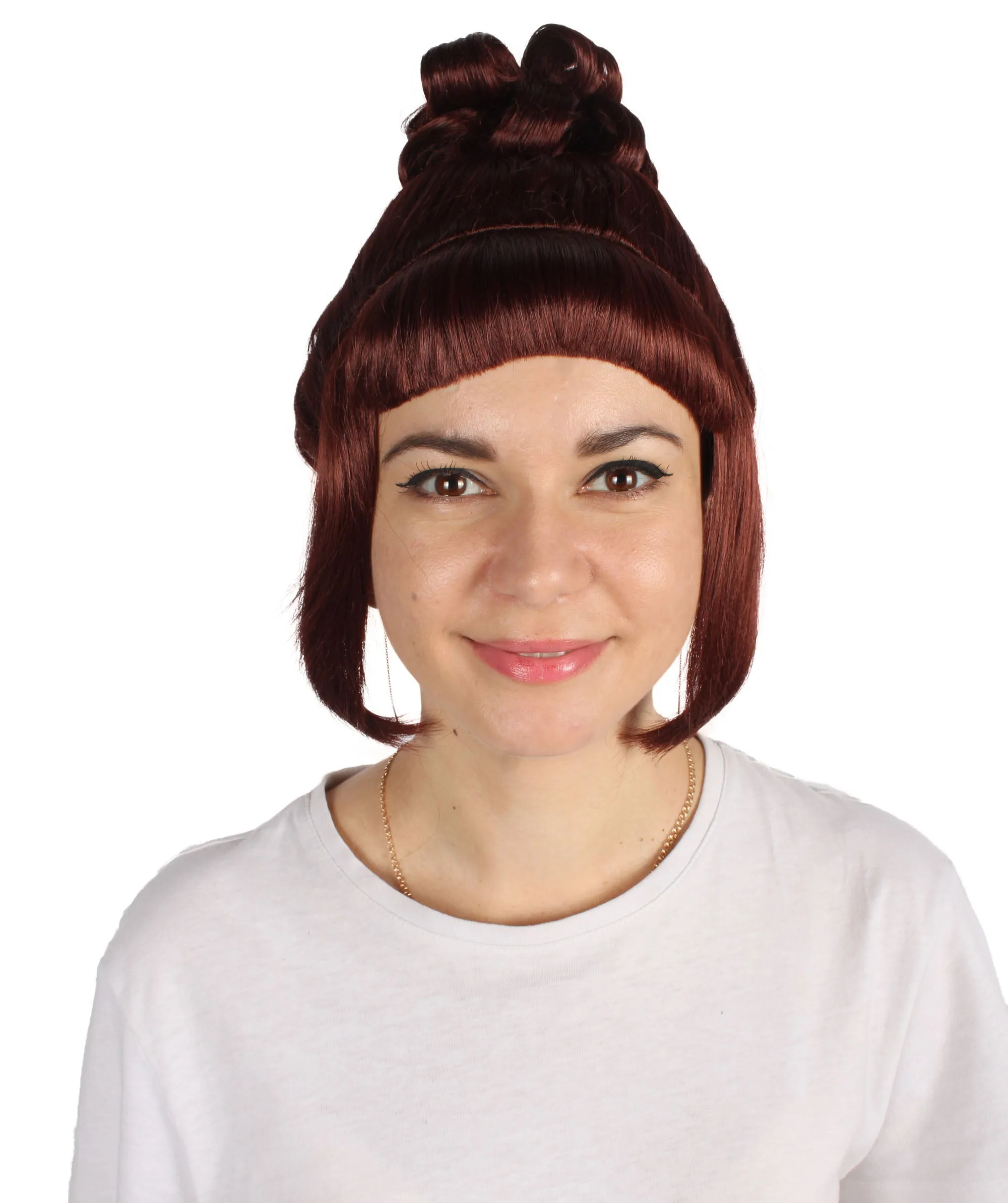 HPO Adult Women's Halloween Animated Lucy Updo Wig | Multiple Color Options