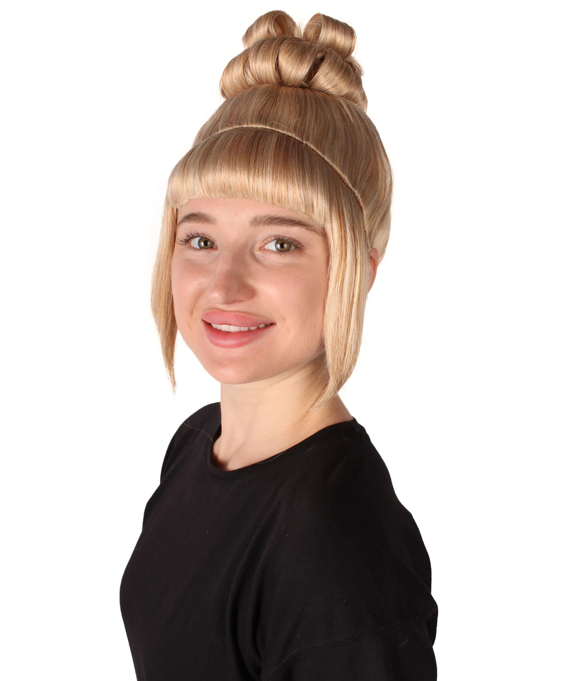 HPO Adult Women's Halloween Animated Lucy Updo Wig | Multiple Color Options
