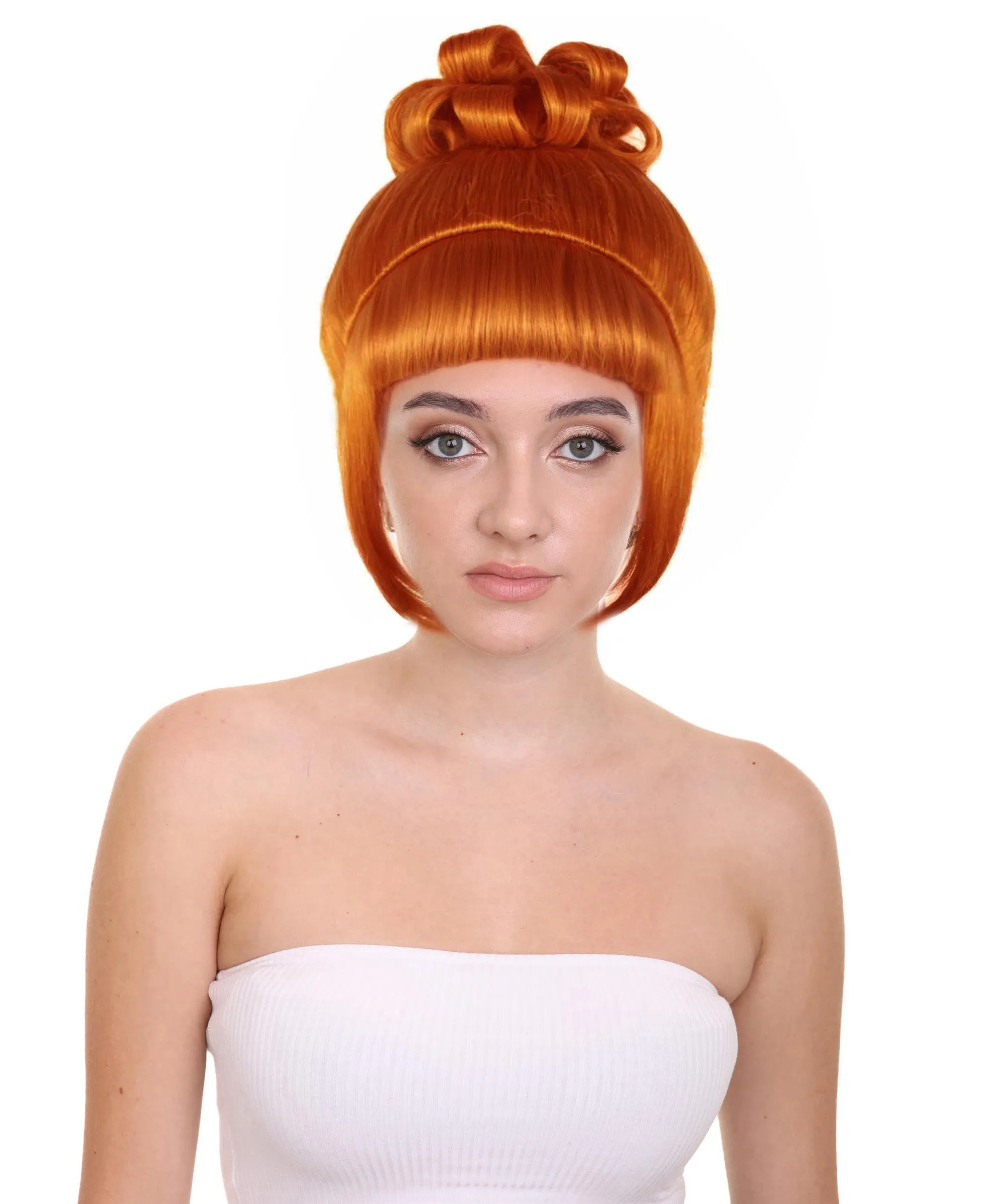 HPO Adult Women's Halloween Animated Lucy Updo Wig | Multiple Color Options