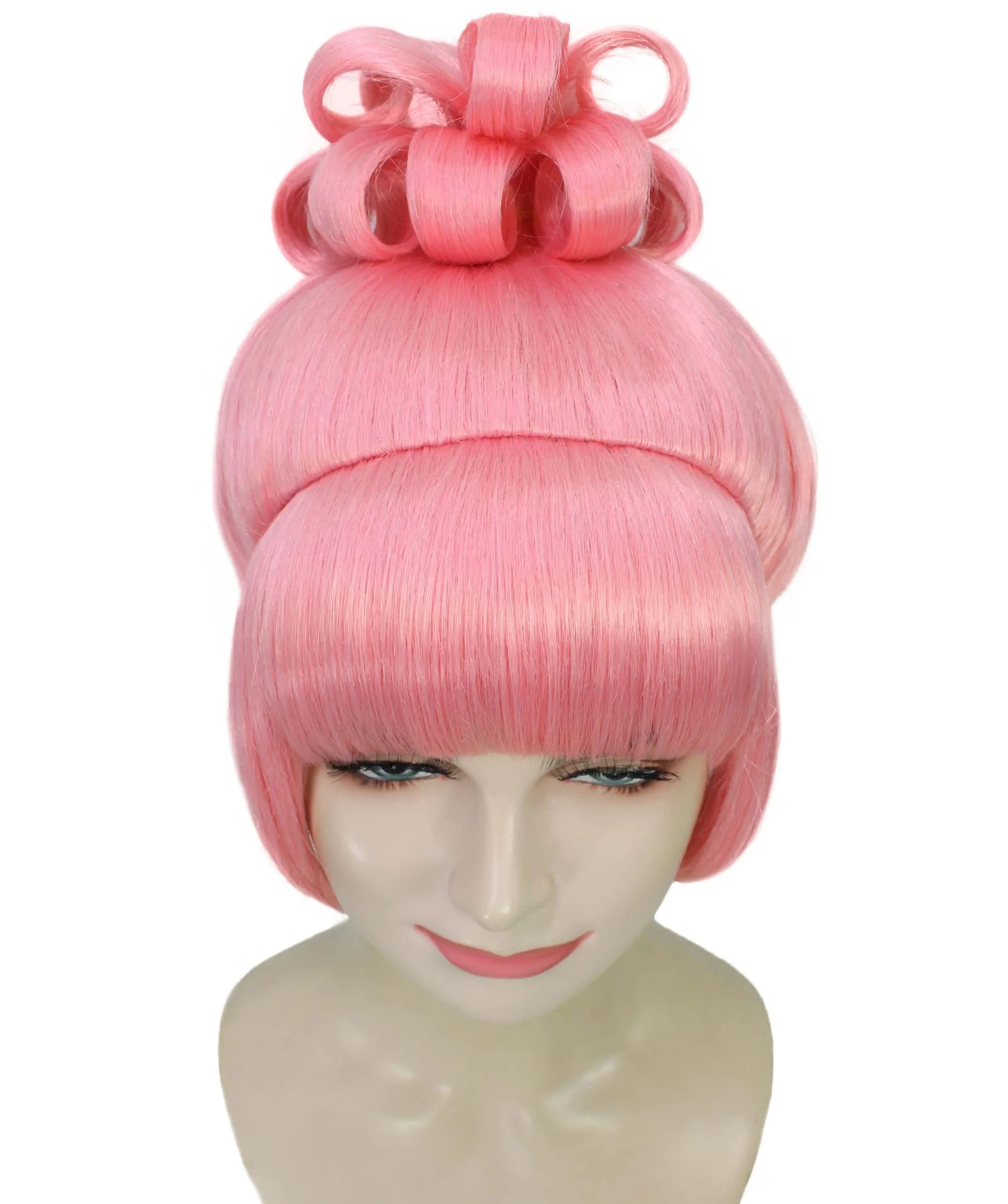 HPO Adult Women's Halloween Animated Lucy Updo Wig | Multiple Color Options