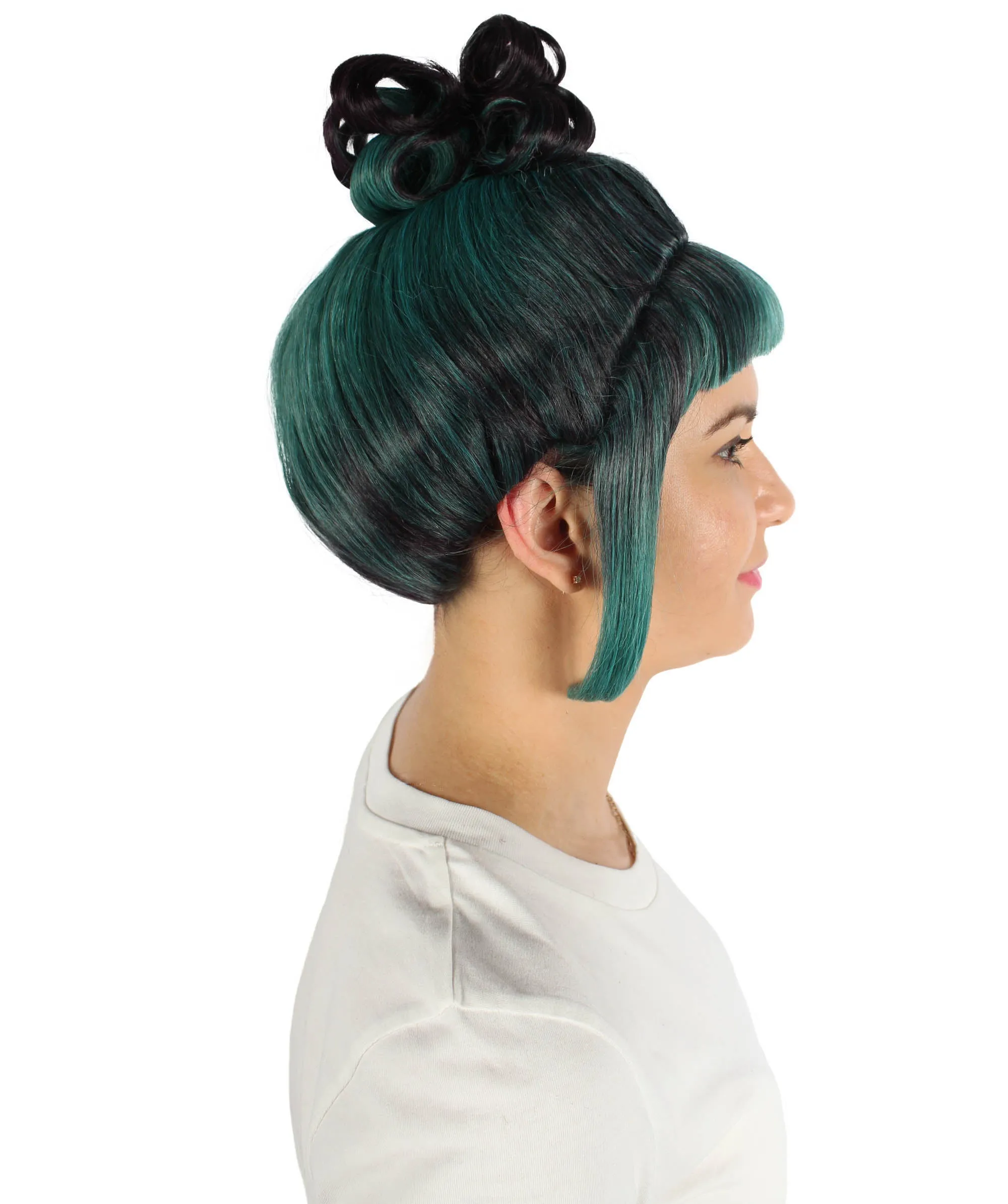 HPO Adult Women's Halloween Animated Lucy Updo Wig | Multiple Color Options