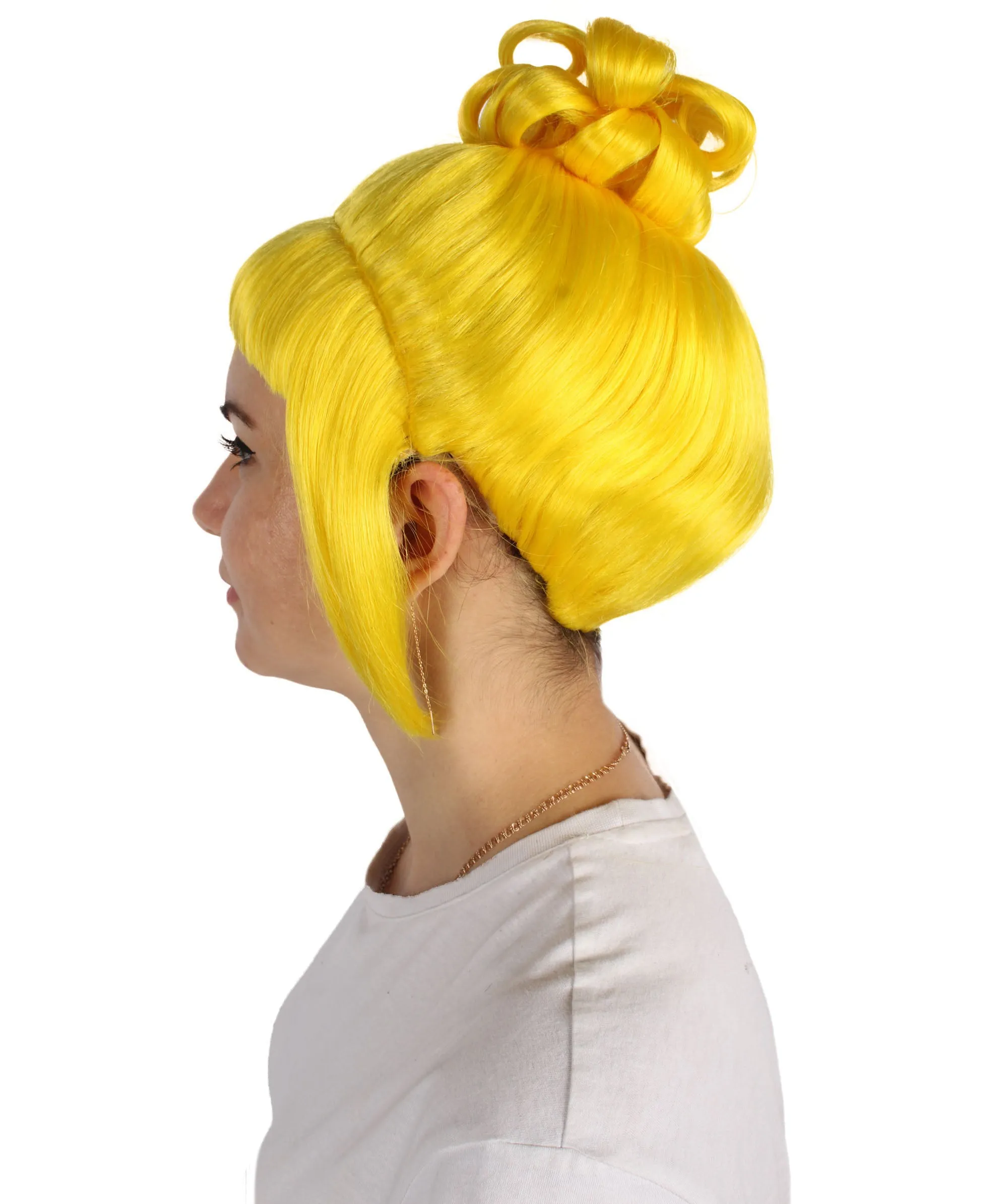 HPO Adult Women's Halloween Animated Lucy Updo Wig | Multiple Color Options