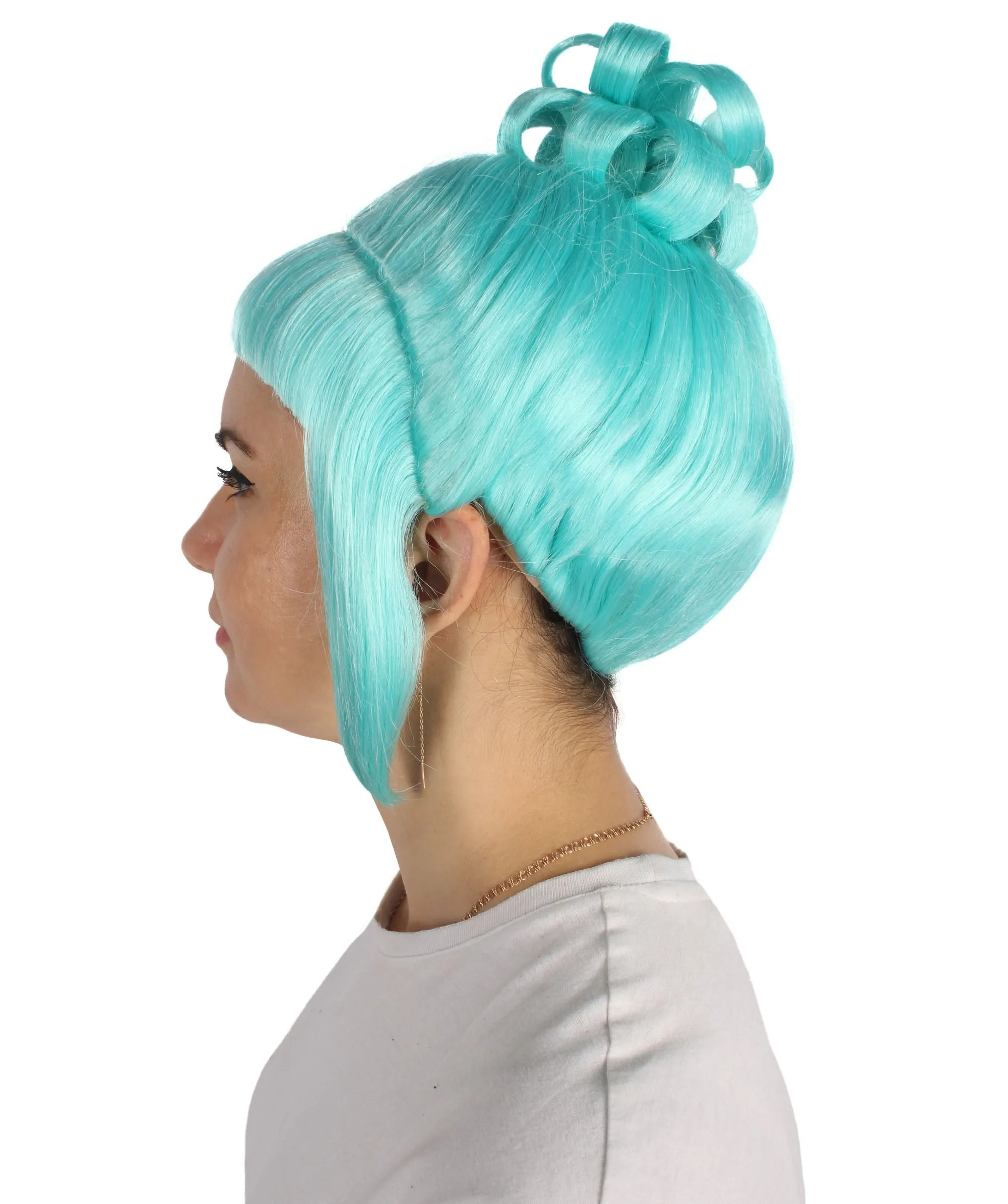 HPO Adult Women's Halloween Animated Lucy Updo Wig | Multiple Color Options
