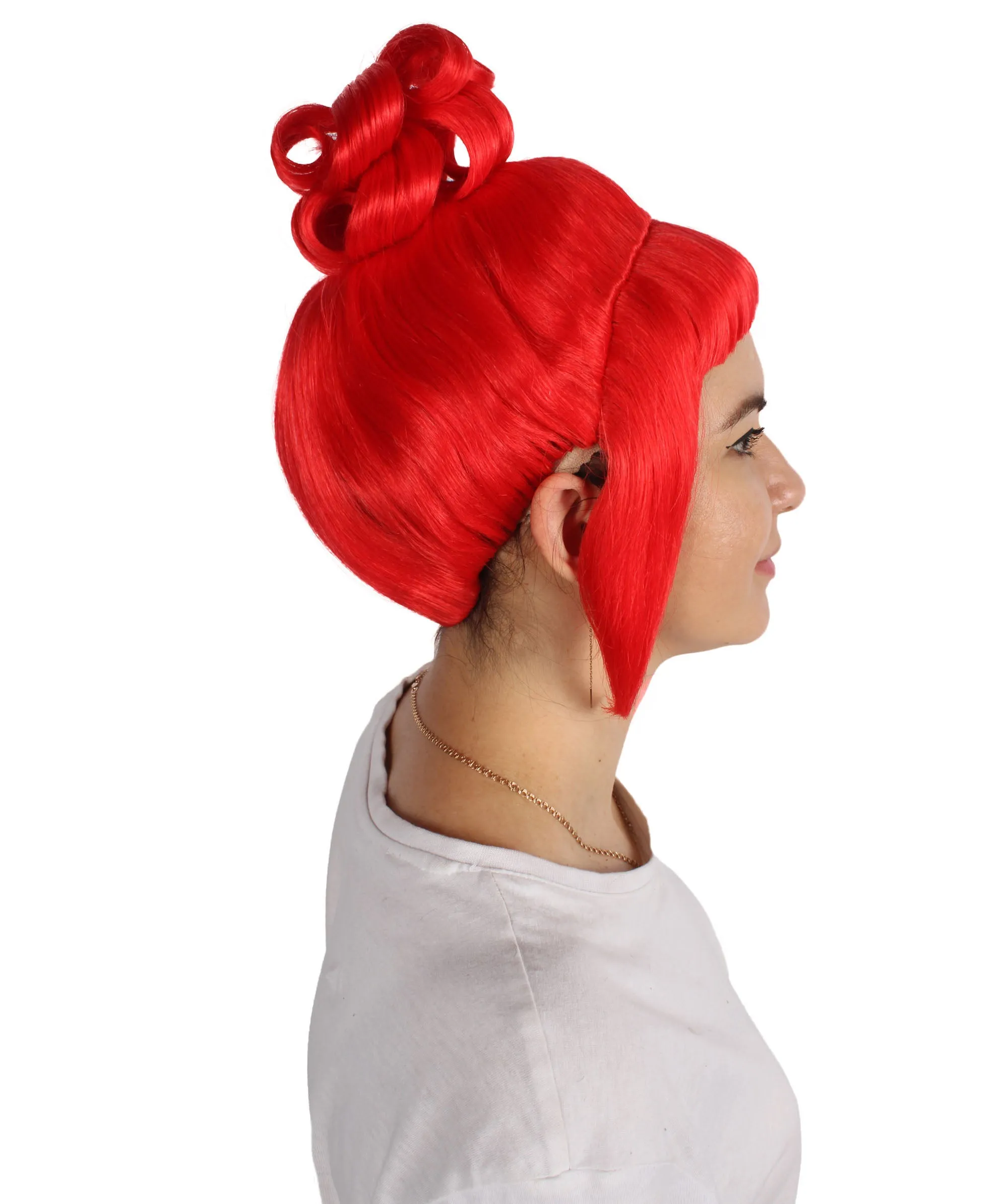 HPO Adult Women's Halloween Animated Lucy Updo Wig | Multiple Color Options