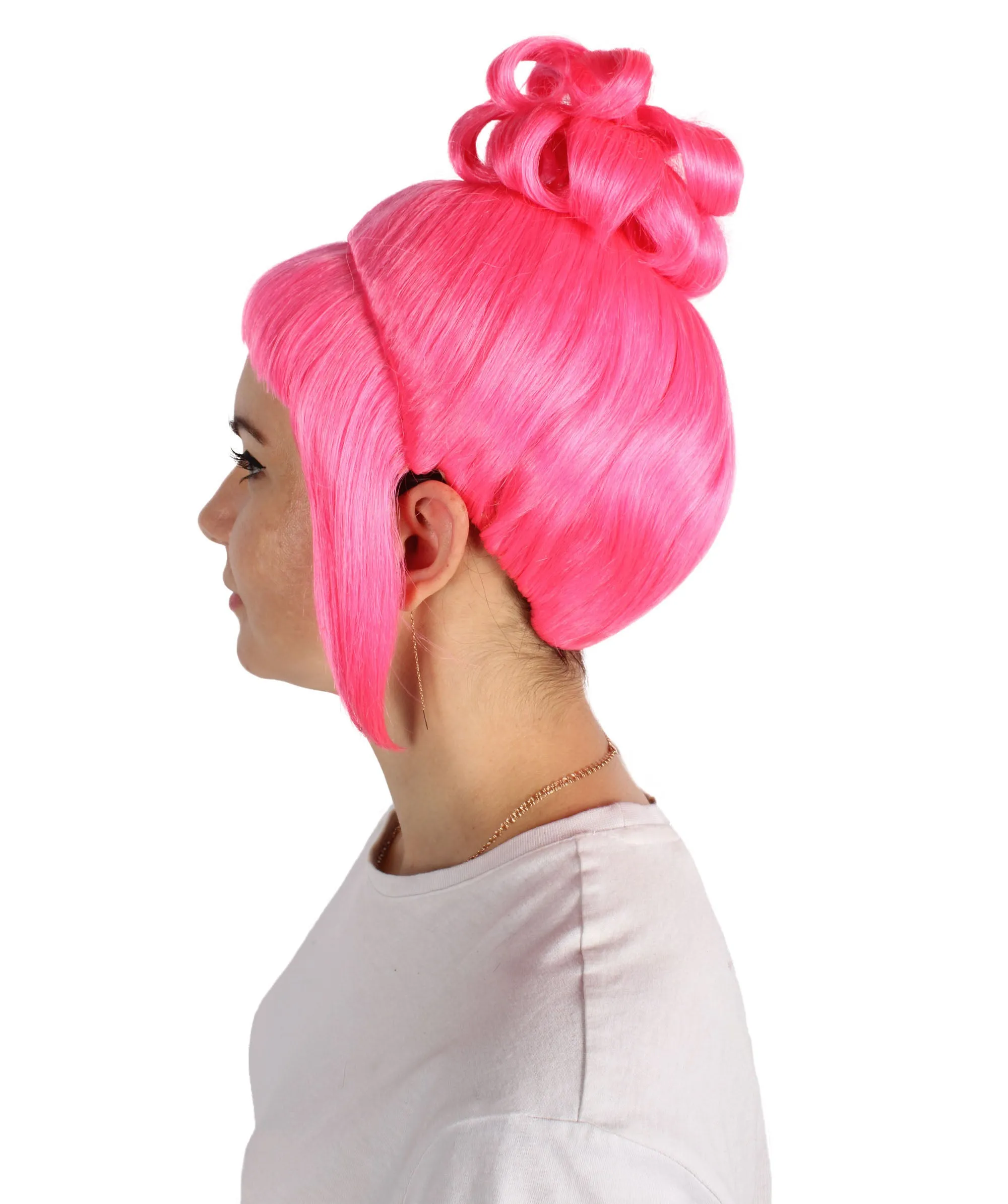 HPO Adult Women's Halloween Animated Lucy Updo Wig | Multiple Color Options