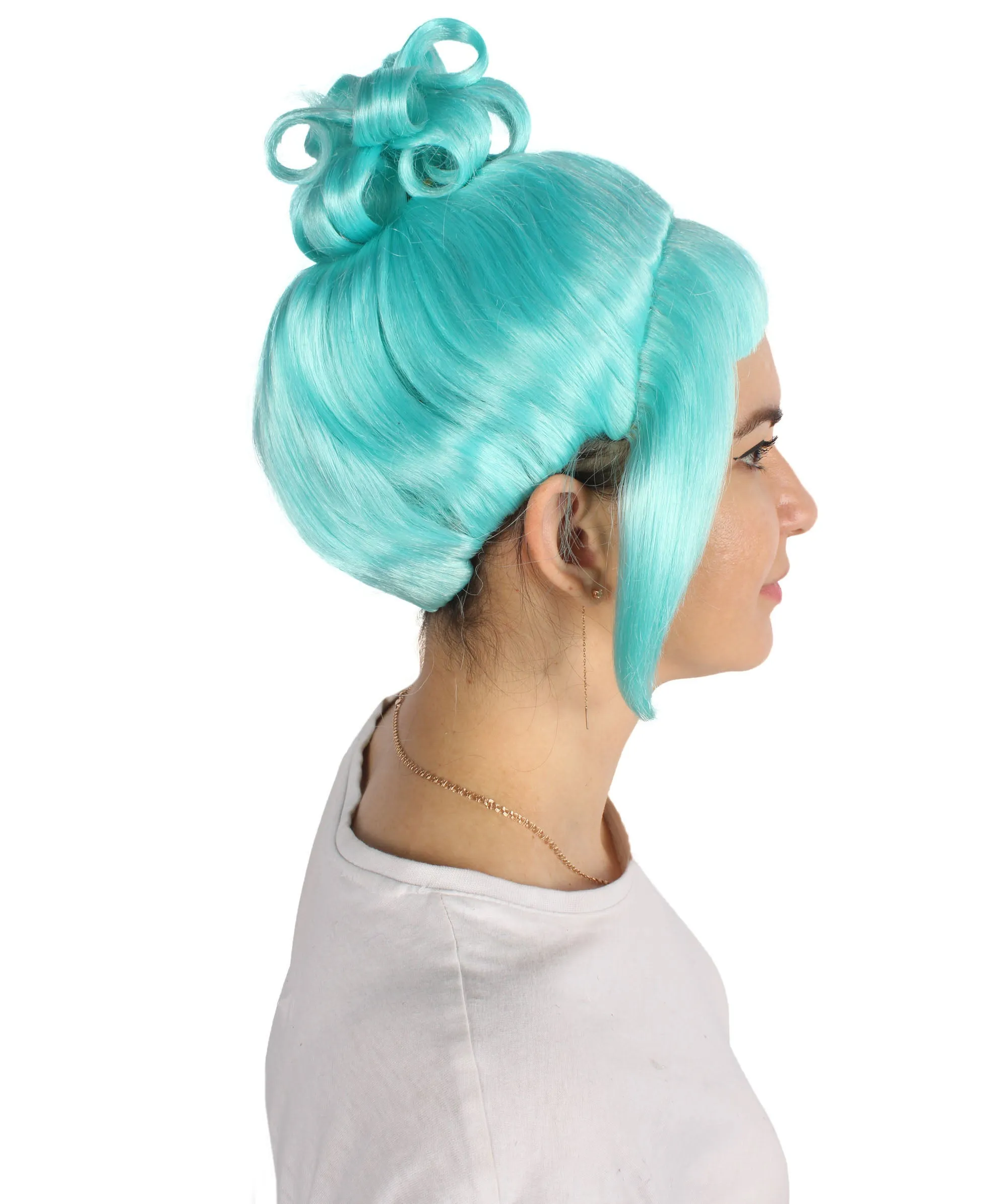 HPO Adult Women's Halloween Animated Lucy Updo Wig | Multiple Color Options