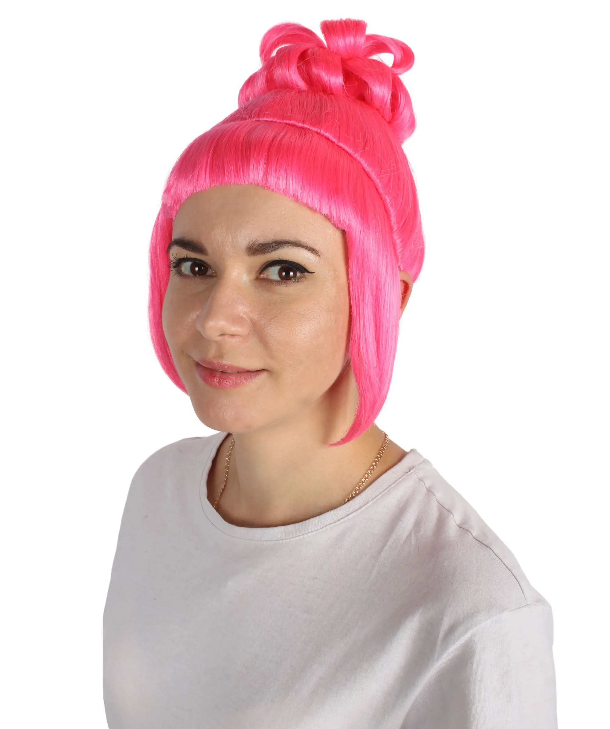 HPO Adult Women's Halloween Animated Lucy Updo Wig | Multiple Color Options