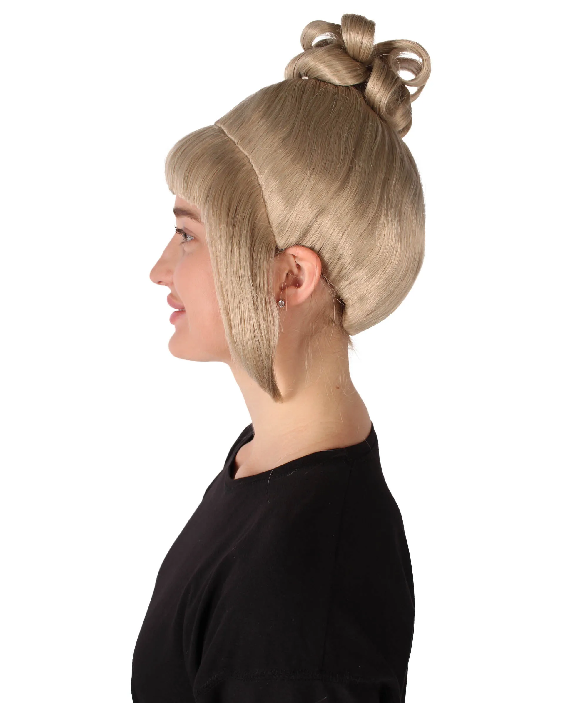 HPO Adult Women's Halloween Animated Lucy Updo Wig | Multiple Color Options