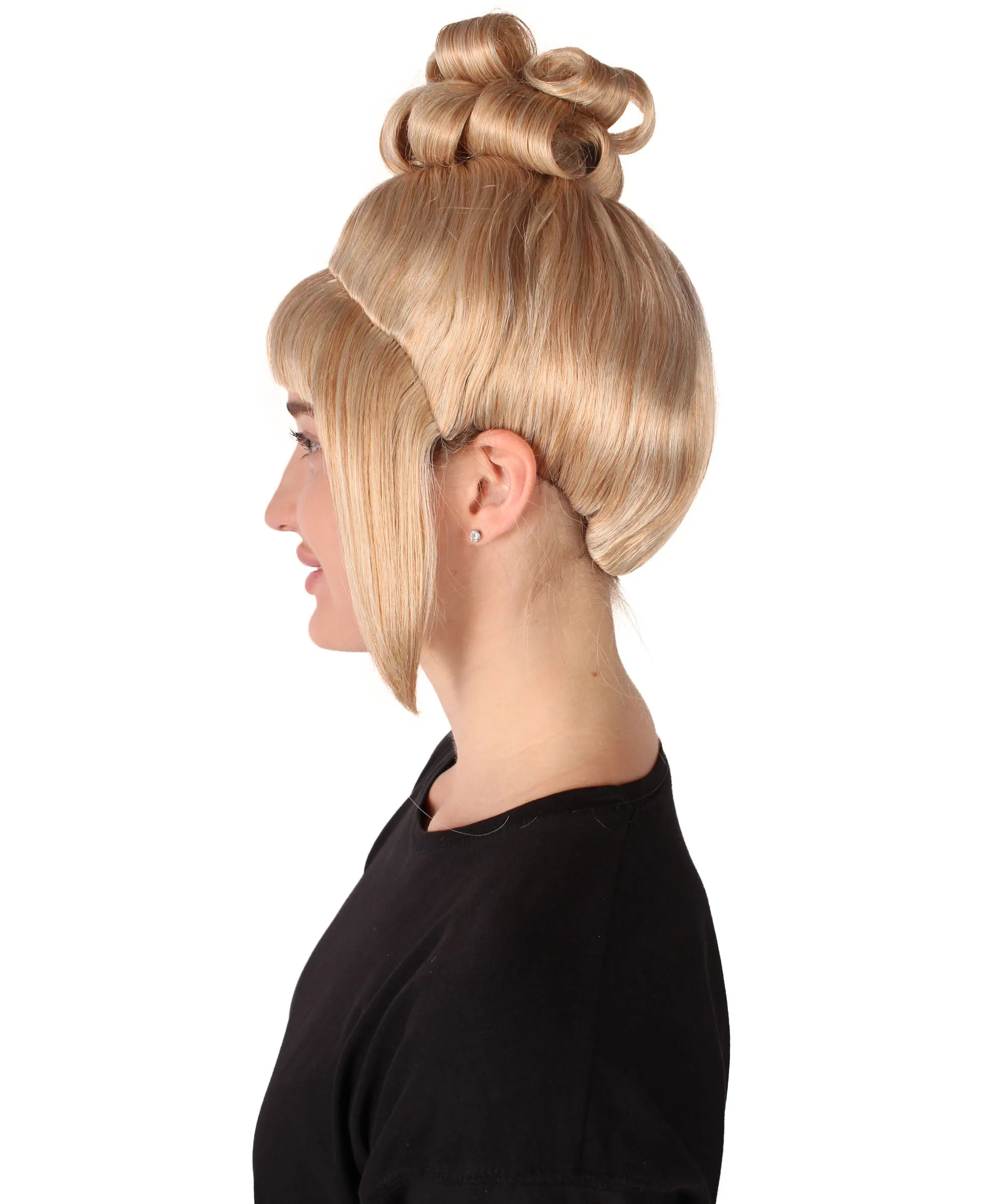 HPO Adult Women's Halloween Animated Lucy Updo Wig | Multiple Color Options