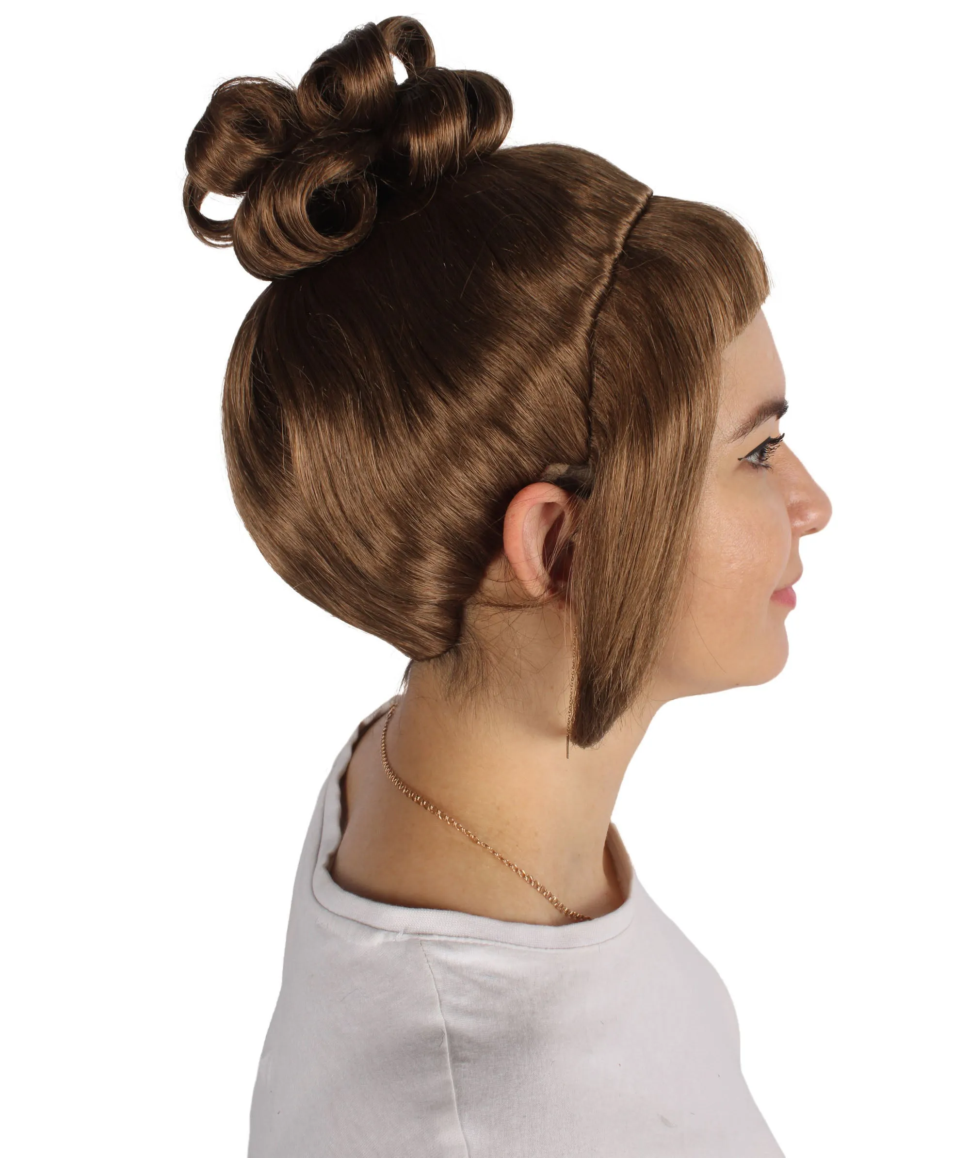HPO Adult Women's Halloween Animated Lucy Updo Wig | Multiple Color Options