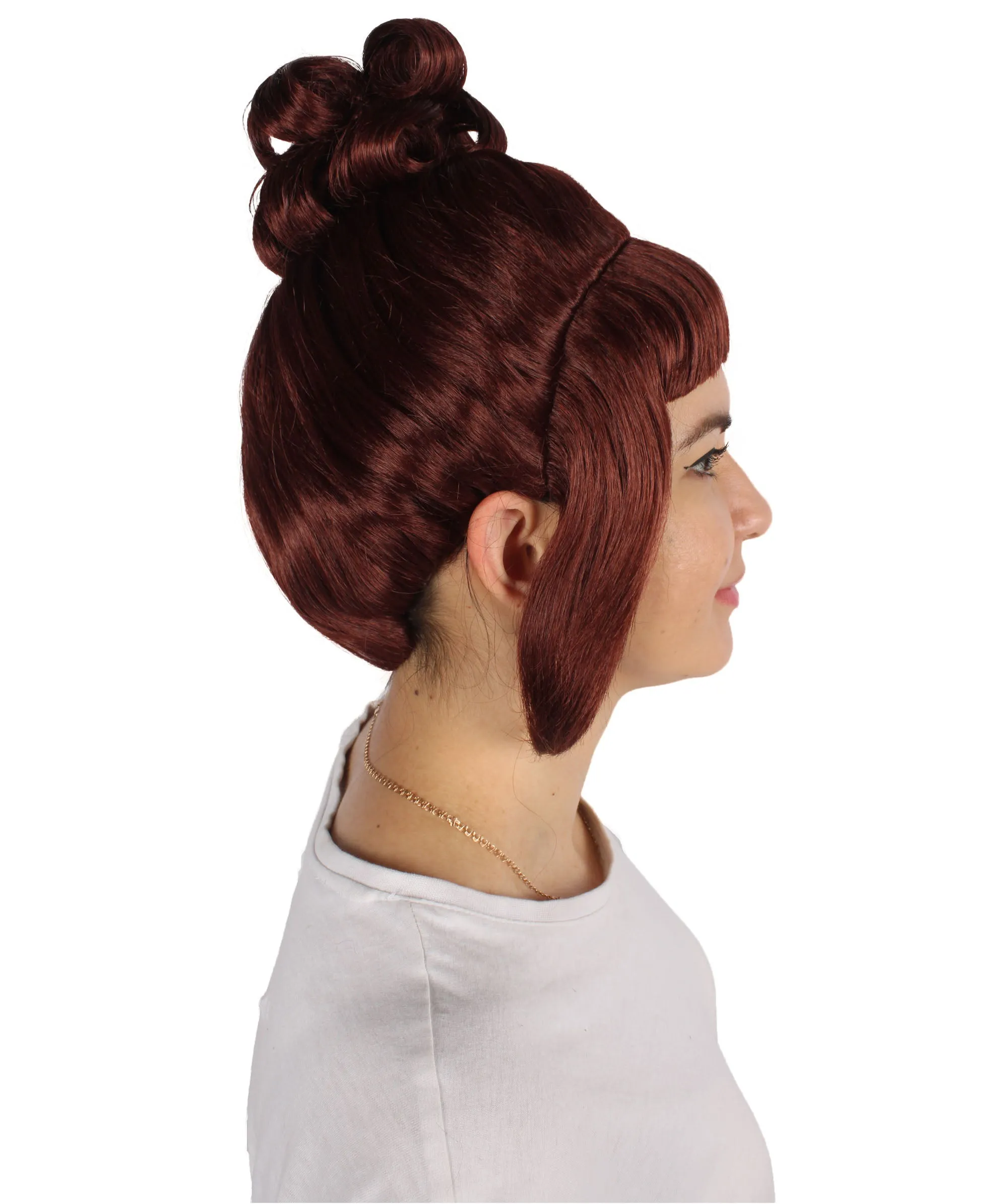 HPO Adult Women's Halloween Animated Lucy Updo Wig | Multiple Color Options