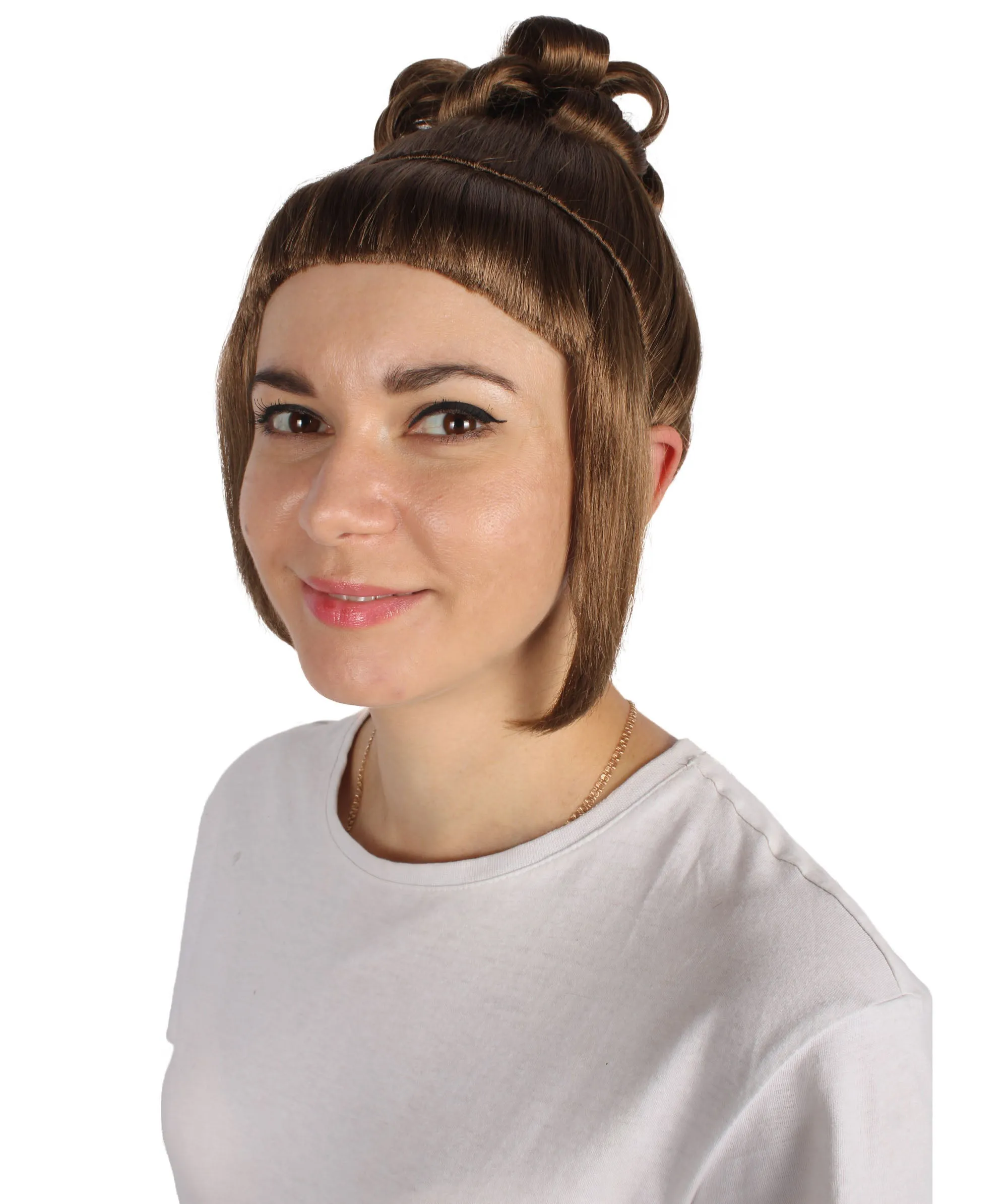 HPO Adult Women's Halloween Animated Lucy Updo Wig | Multiple Color Options