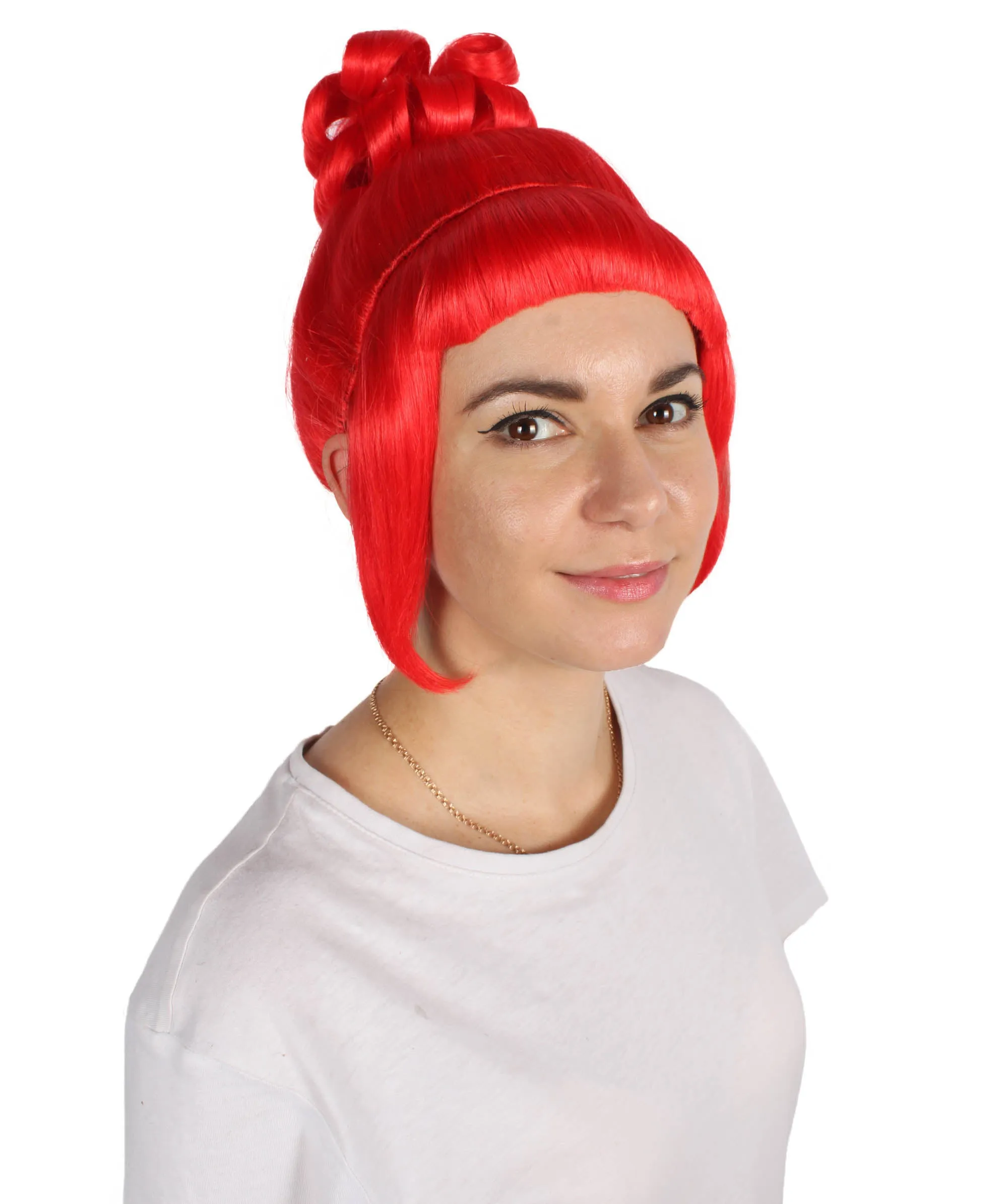 HPO Adult Women's Halloween Animated Lucy Updo Wig | Multiple Color Options