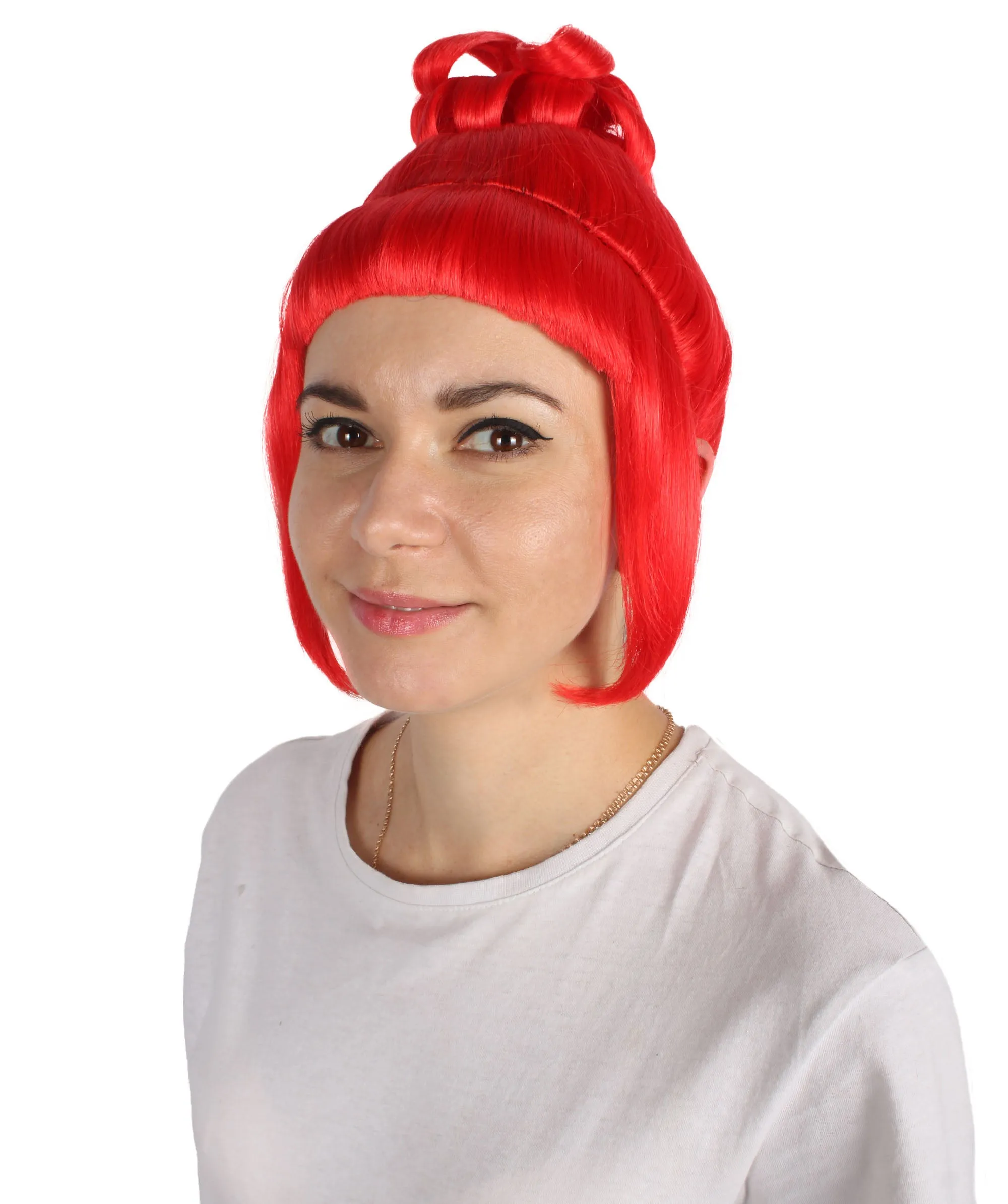HPO Adult Women's Halloween Animated Lucy Updo Wig | Multiple Color Options