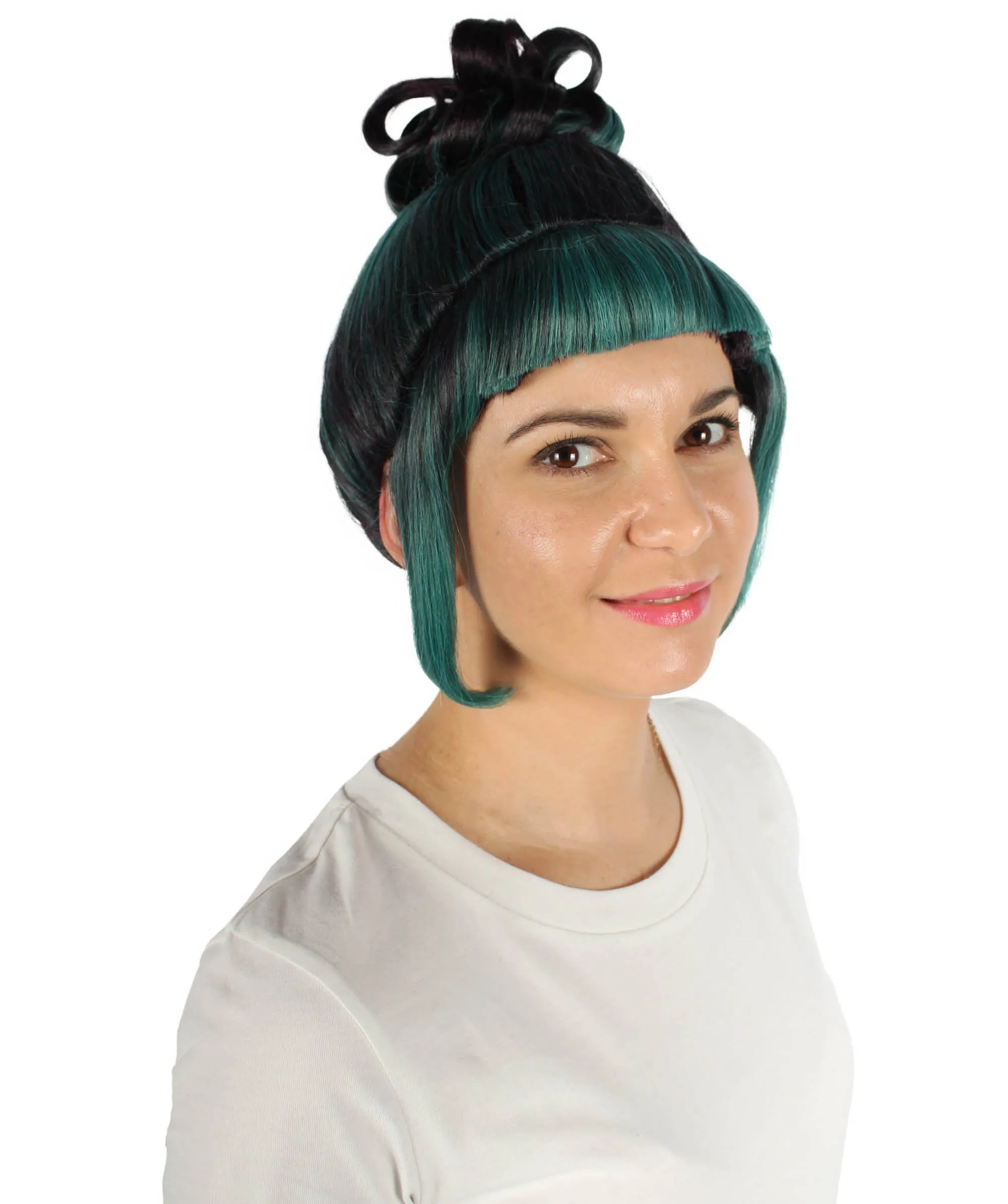 HPO Adult Women's Halloween Animated Lucy Updo Wig | Multiple Color Options