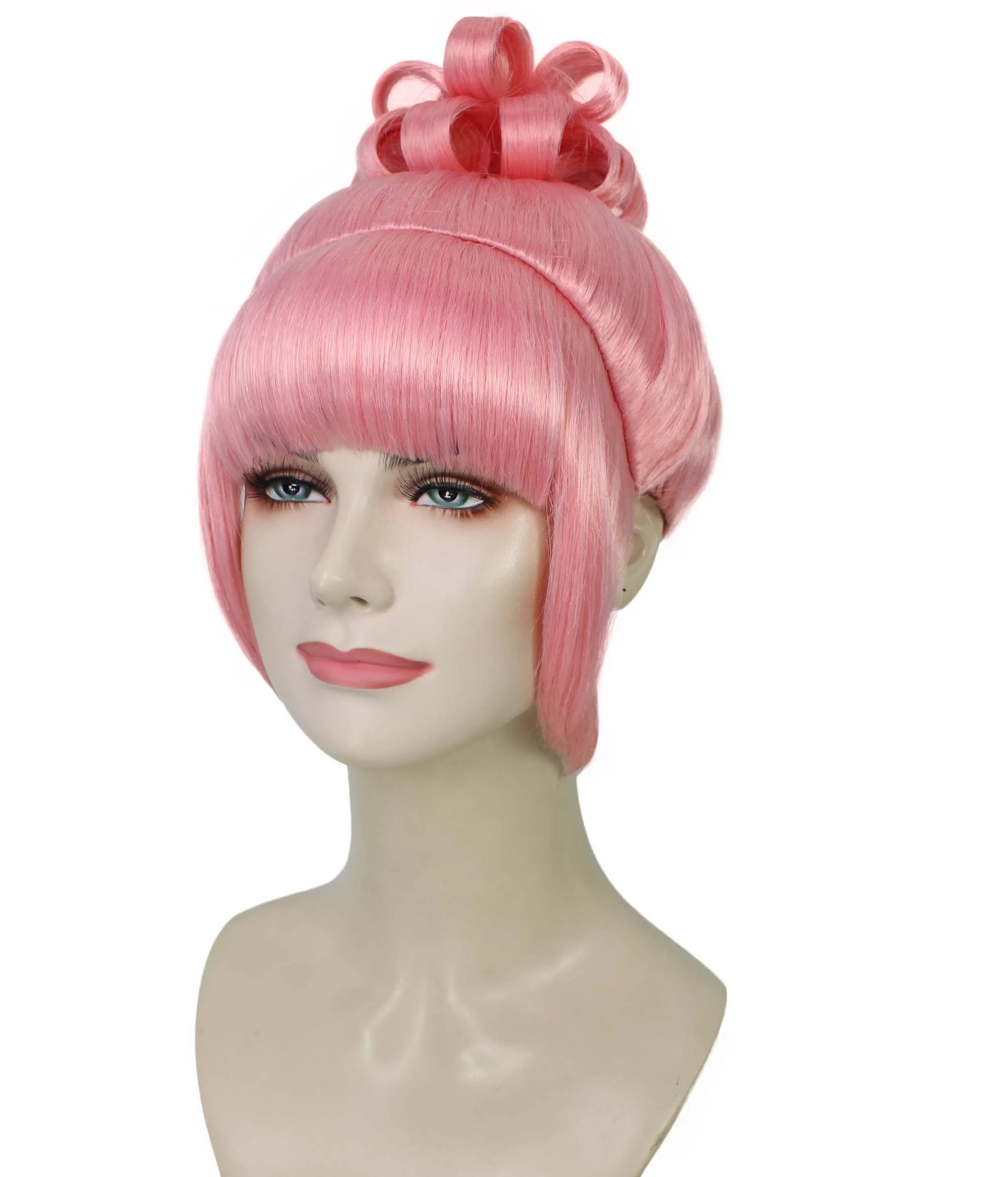 HPO Adult Women's Halloween Animated Lucy Updo Wig | Multiple Color Options