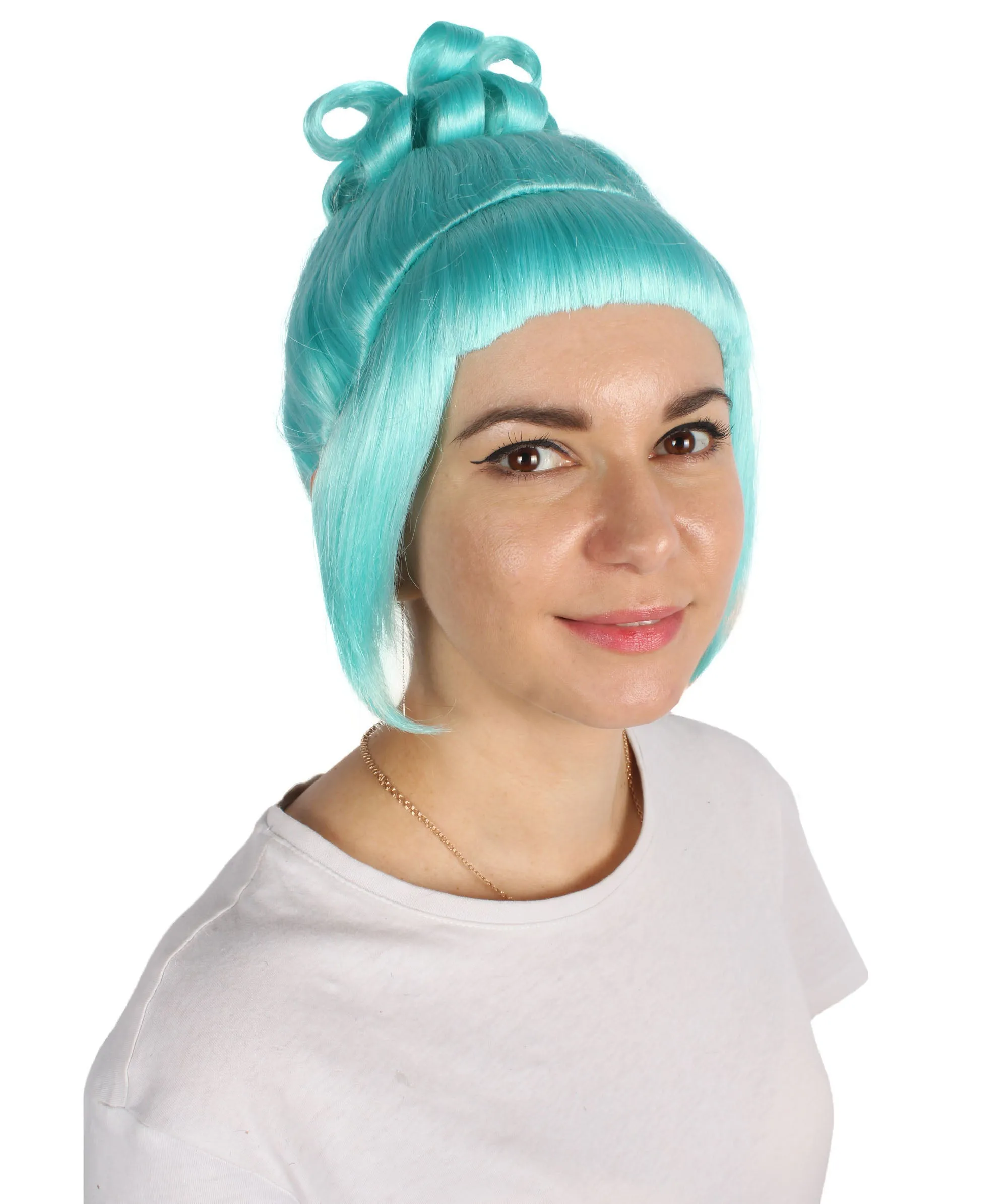 HPO Adult Women's Halloween Animated Lucy Updo Wig | Multiple Color Options