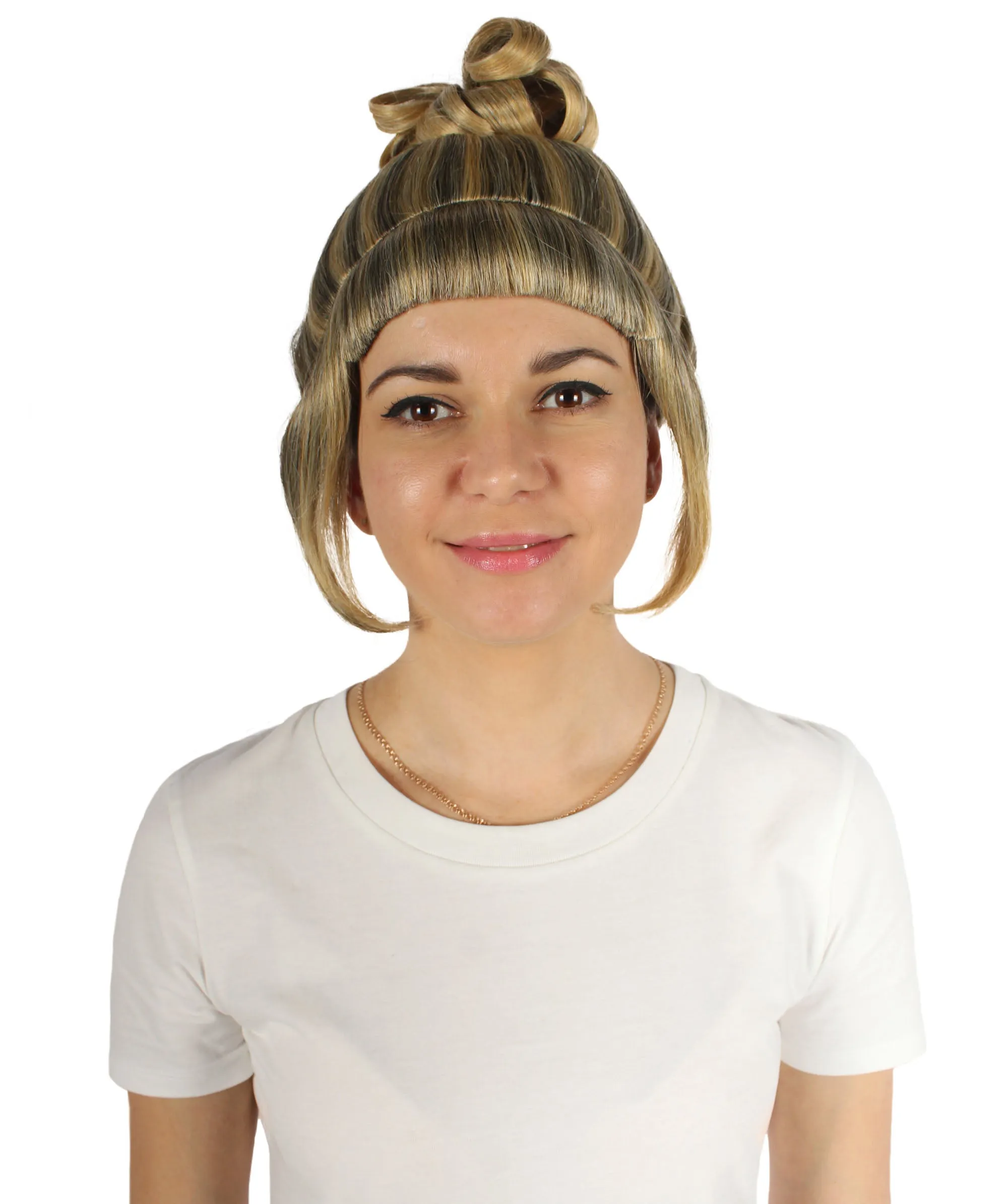 HPO Adult Women's Halloween Animated Lucy Updo Wig | Multiple Color Options