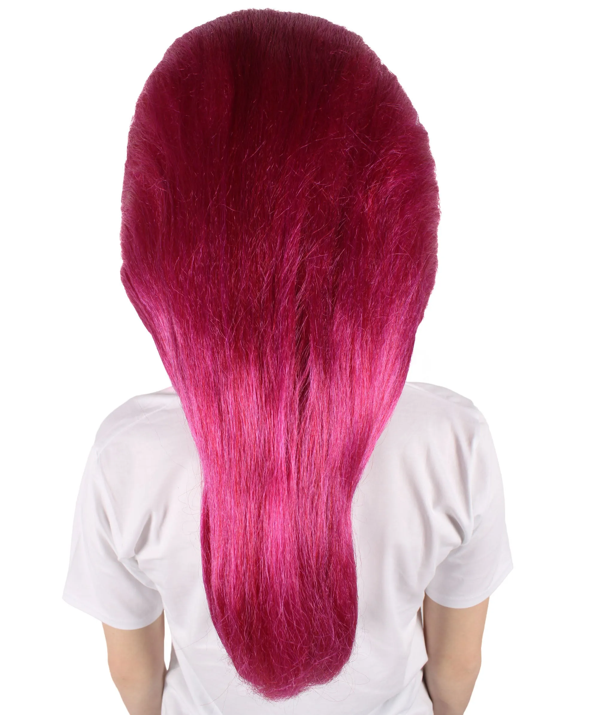 HPO Adult Women’s Monster Anime Pink Villain Wig| Perfect for Halloween| Premium Breathable Capless Cap