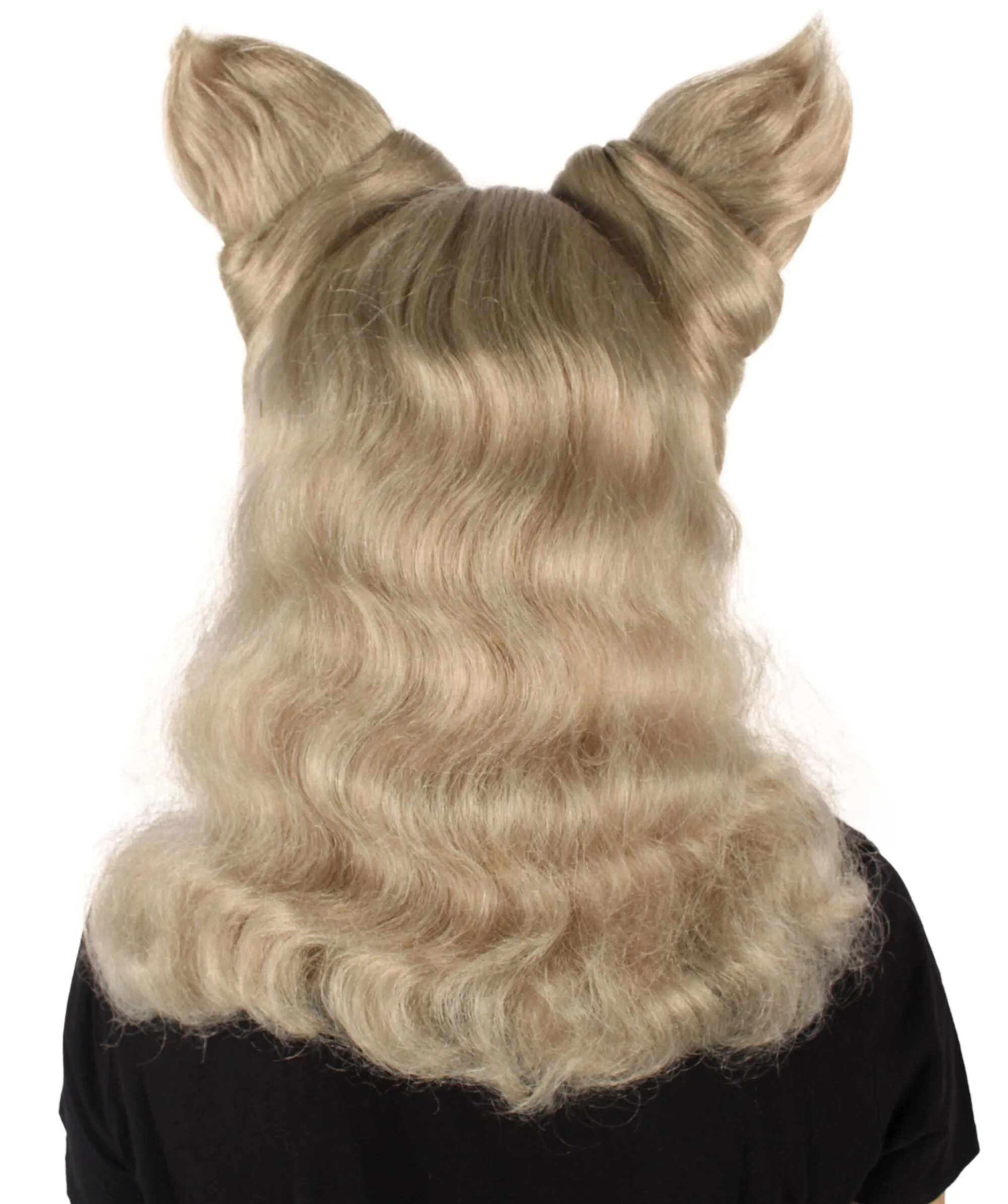 HPO Adult Women's Silver Blonde Spiky Short Wig |  Perfect for Halloween |  Flame-retardant Synthetic Fiber
