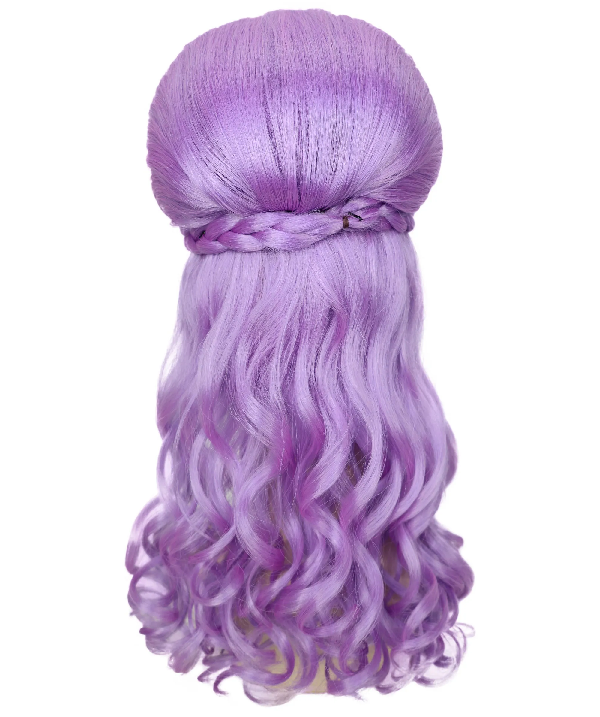 HPO Adult Women’s Victorian Multiple Color Options  Wig Updo with Bangs,   Breathable Capless Cap, Flame-retardant Synthetic Fiber