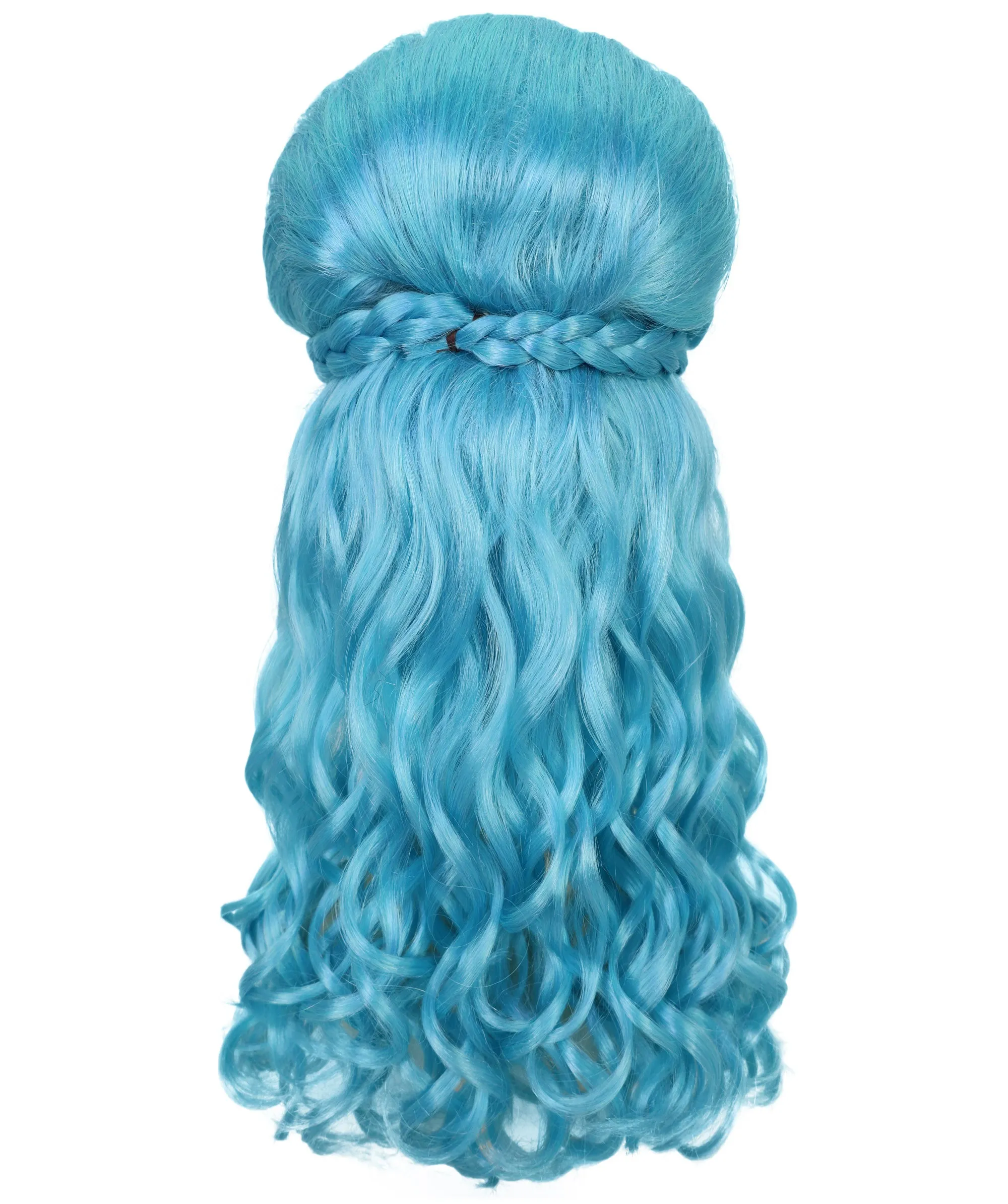 HPO Adult Women’s Victorian Multiple Color Options  Wig Updo with Bangs,   Breathable Capless Cap, Flame-retardant Synthetic Fiber