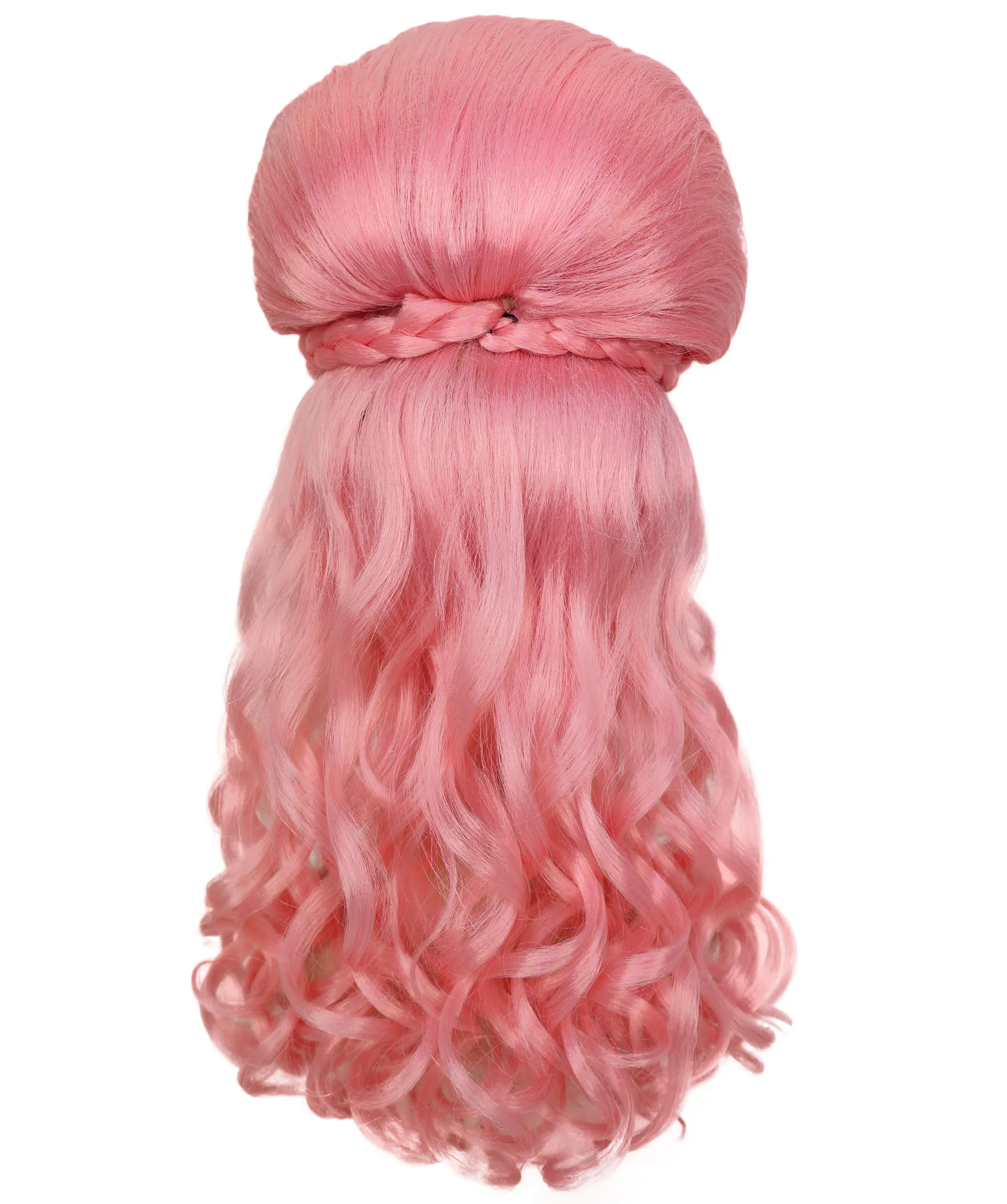 HPO Adult Women’s Victorian Multiple Color Options  Wig Updo with Bangs,   Breathable Capless Cap, Flame-retardant Synthetic Fiber