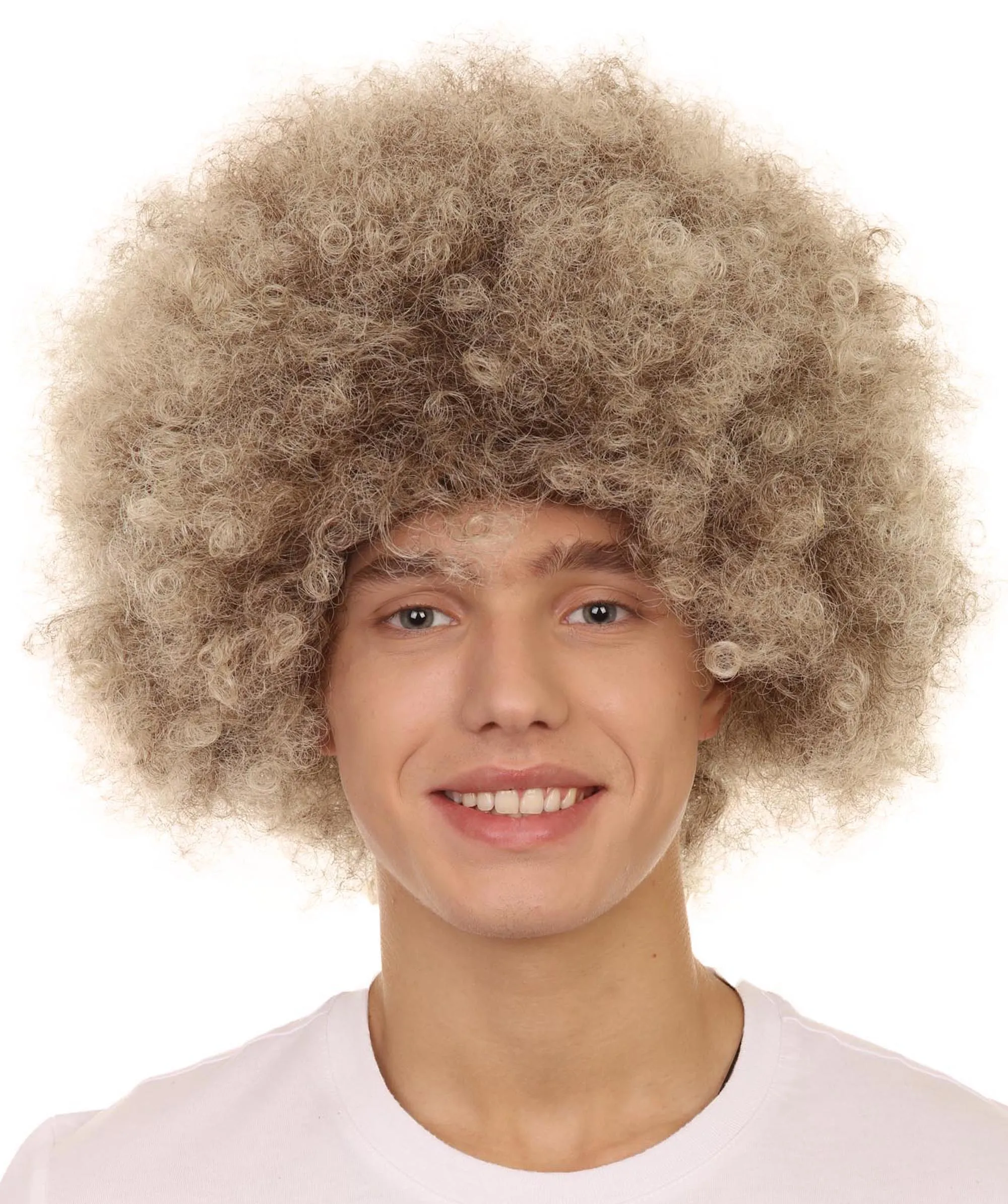 HPO| Blonde Afro Wig | Afro Cosplay Halloween Wigs | Premium Breathable Capless Cap Design
