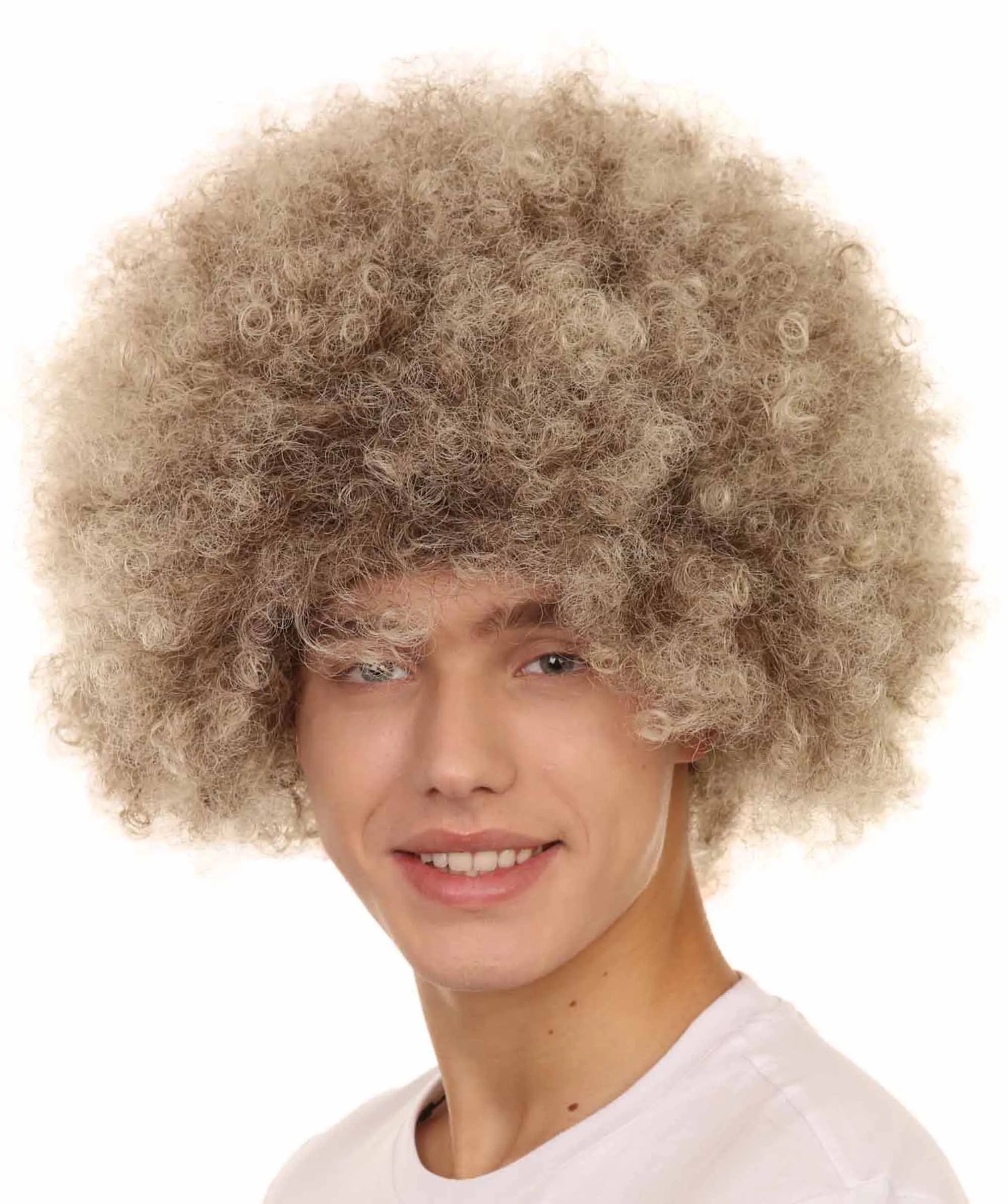 HPO| Blonde Afro Wig | Afro Cosplay Halloween Wigs | Premium Breathable Capless Cap Design