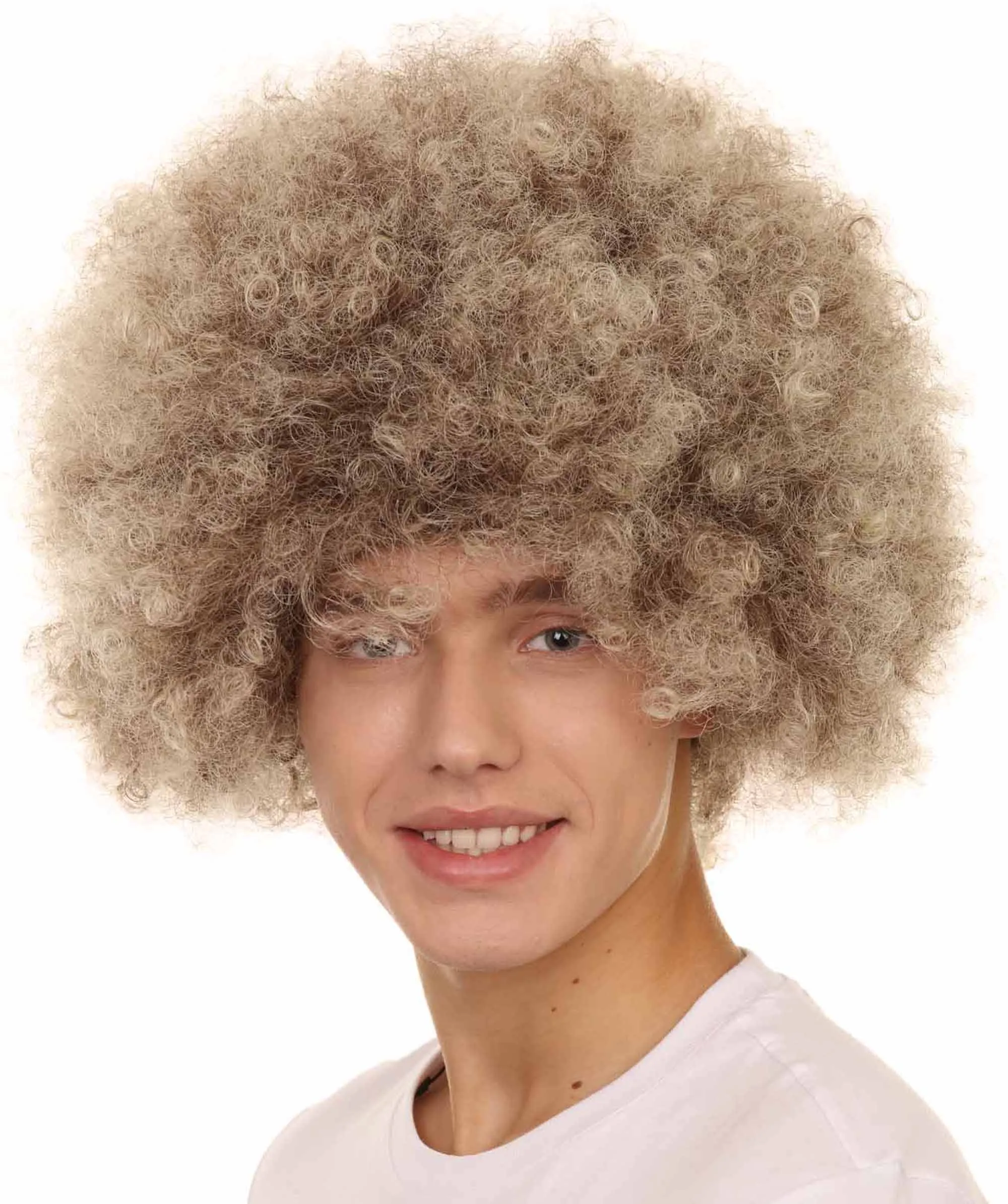 HPO| Blonde Afro Wig | Afro Cosplay Halloween Wigs | Premium Breathable Capless Cap Design
