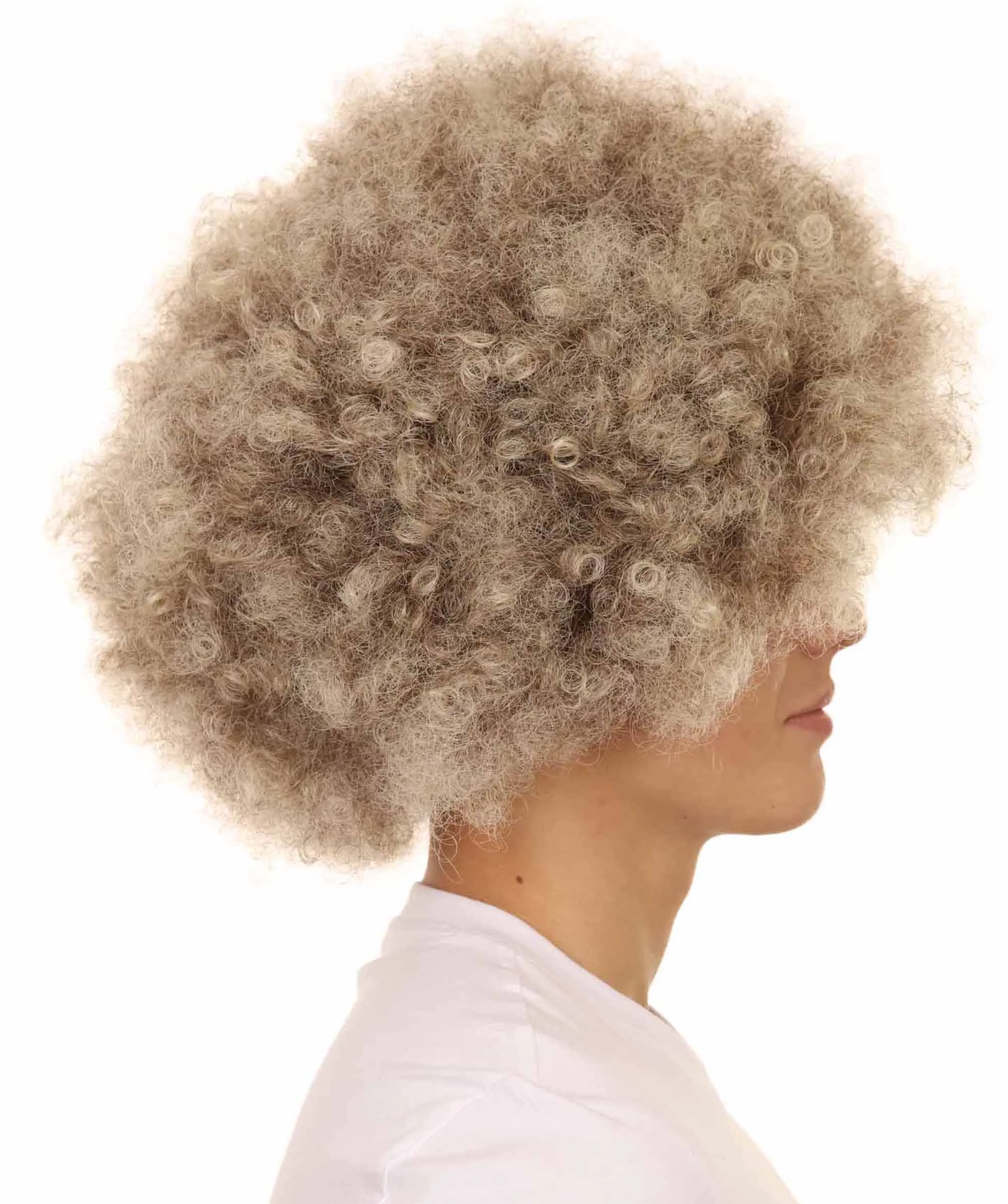 HPO| Blonde Afro Wig | Afro Cosplay Halloween Wigs | Premium Breathable Capless Cap Design