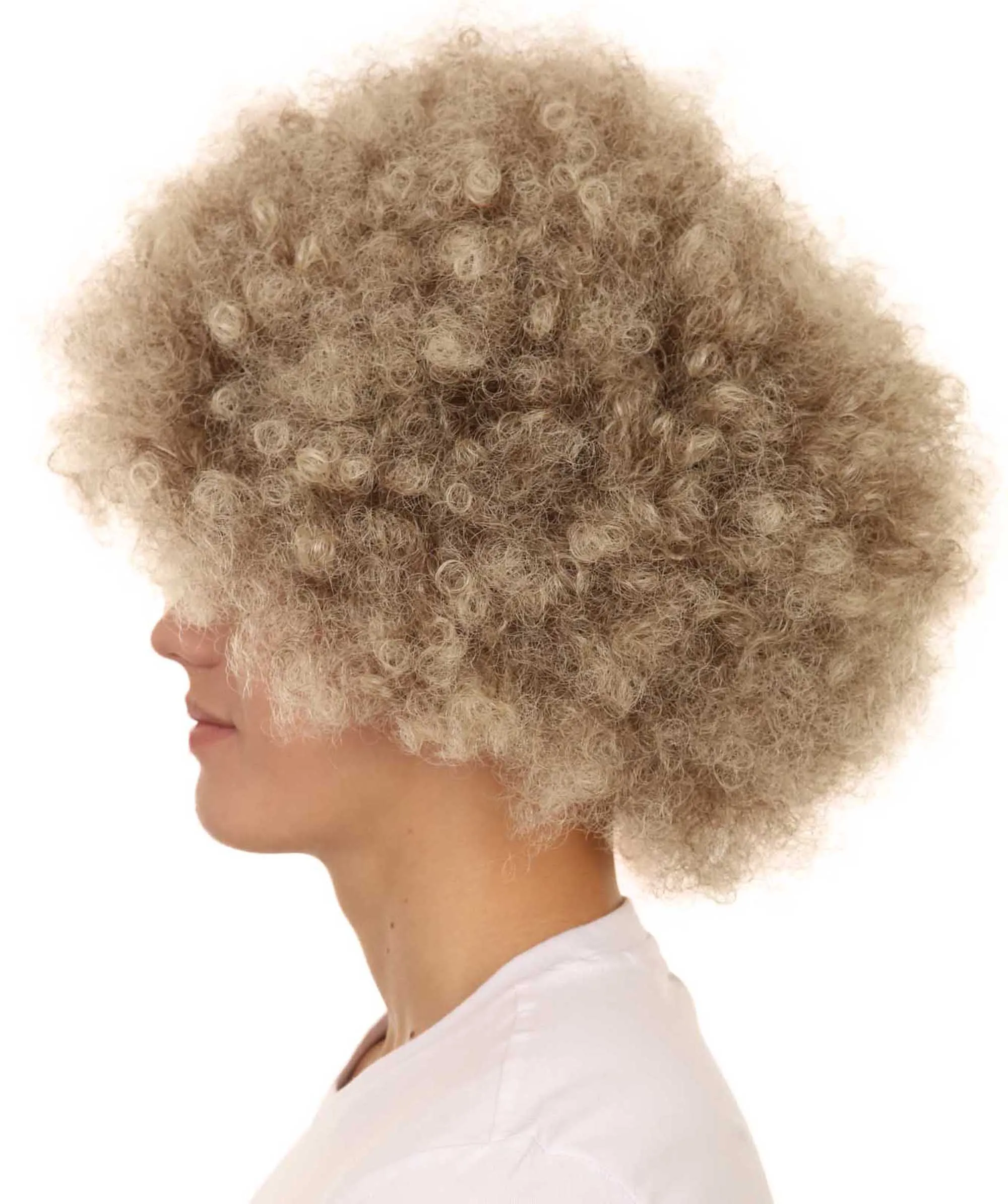 HPO| Blonde Afro Wig | Afro Cosplay Halloween Wigs | Premium Breathable Capless Cap Design