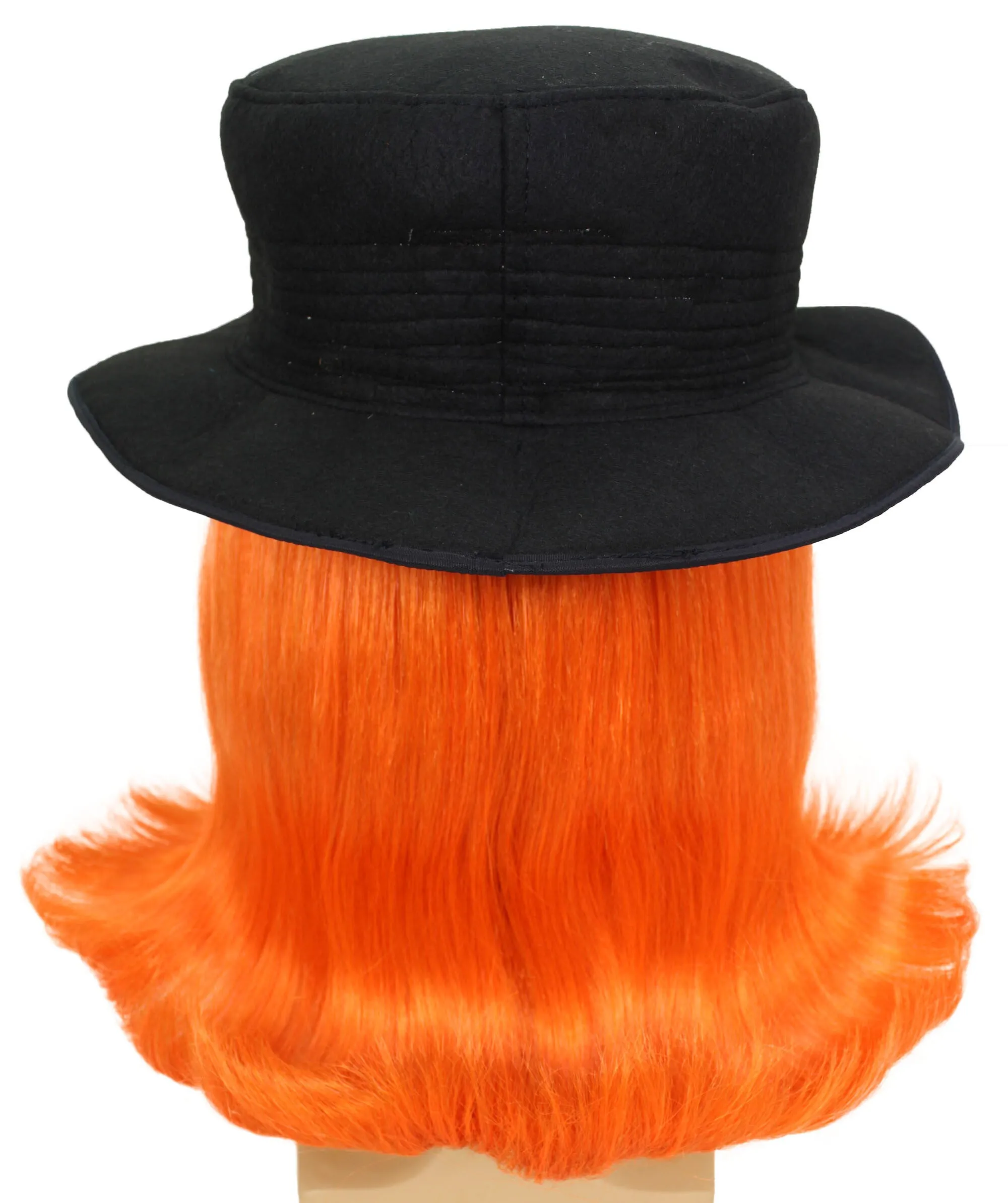 HPO |  Cousin Creature Wig | Shoulder Length Wig with Hat and Glasses, Halloween Wig (Multiple Color Option)
