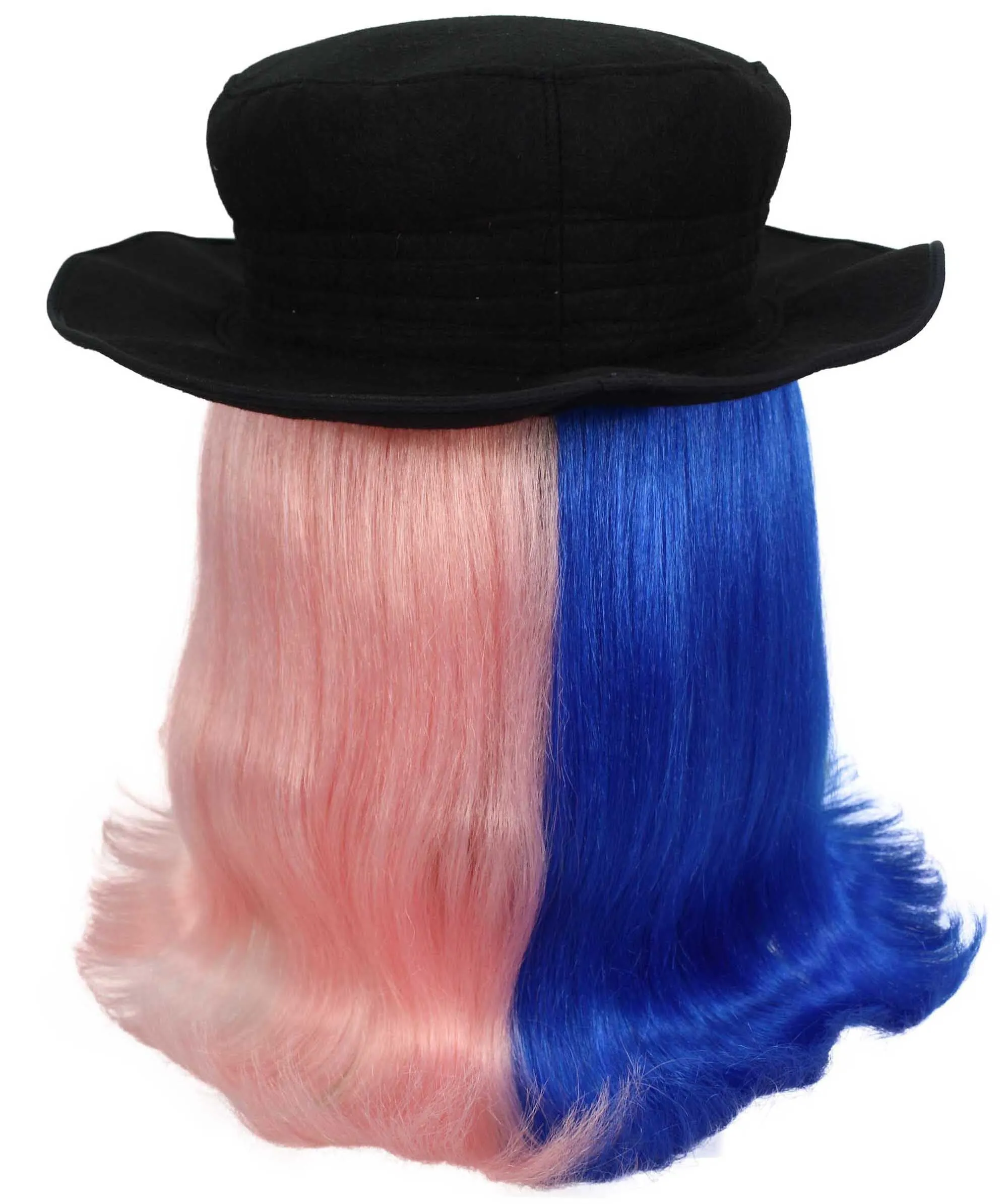 HPO |  Cousin Creature Wig | Shoulder Length Wig with Hat and Glasses, Halloween Wig (Multiple Color Option)