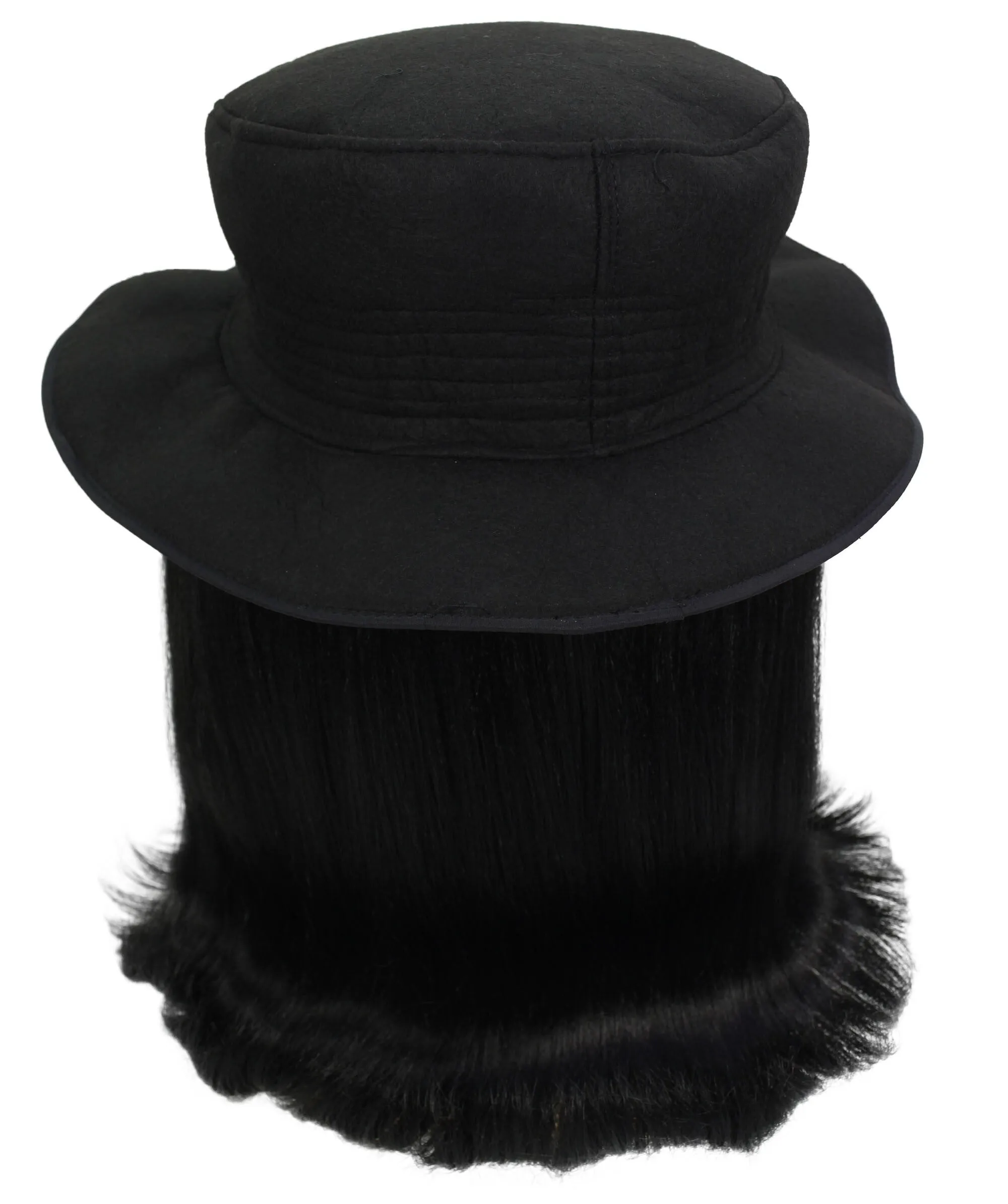 HPO |  Cousin Creature Wig | Shoulder Length Wig with Hat and Glasses, Halloween Wig (Multiple Color Option)