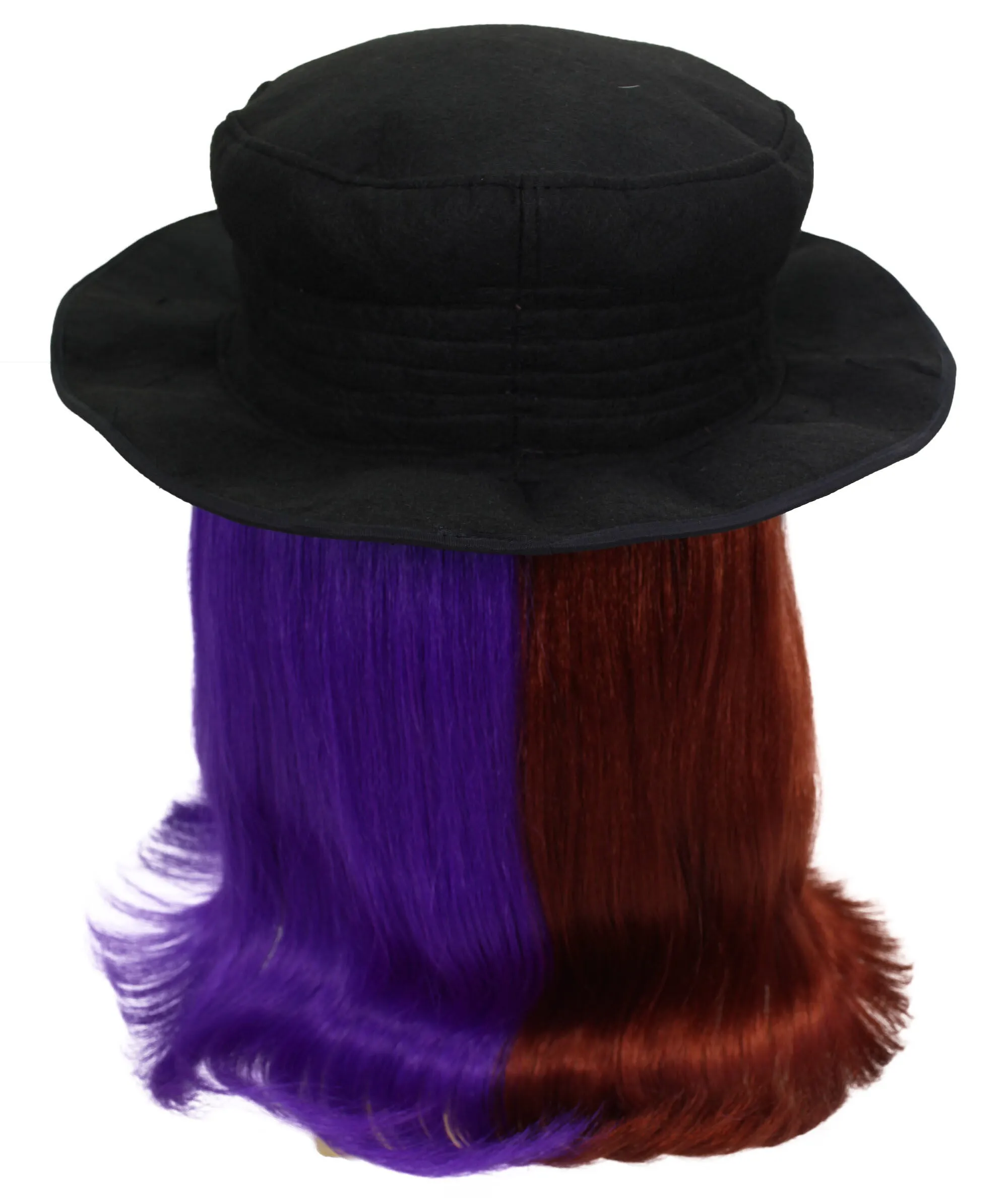 HPO |  Cousin Creature Wig | Shoulder Length Wig with Hat and Glasses, Halloween Wig (Multiple Color Option)